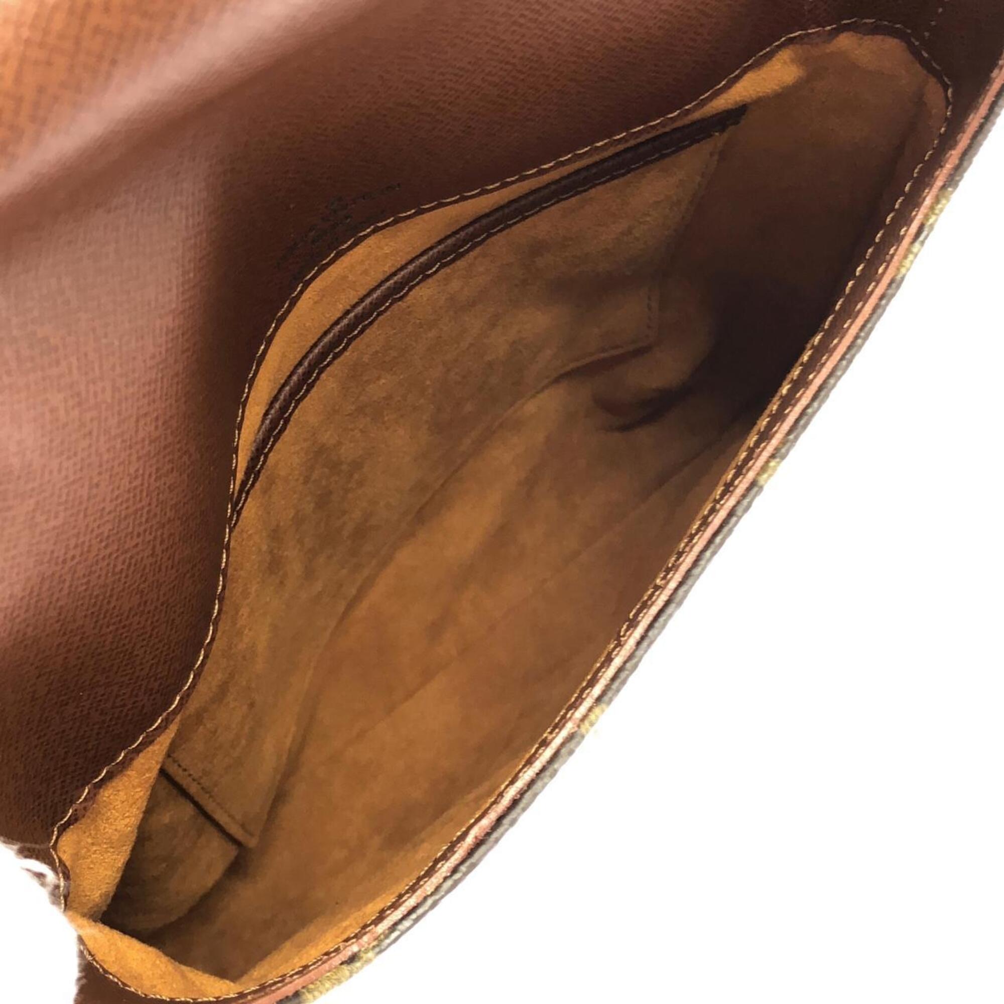 Louis Vuitton Marron Coated Canvas Shoulder Bag (Pre-Owned)