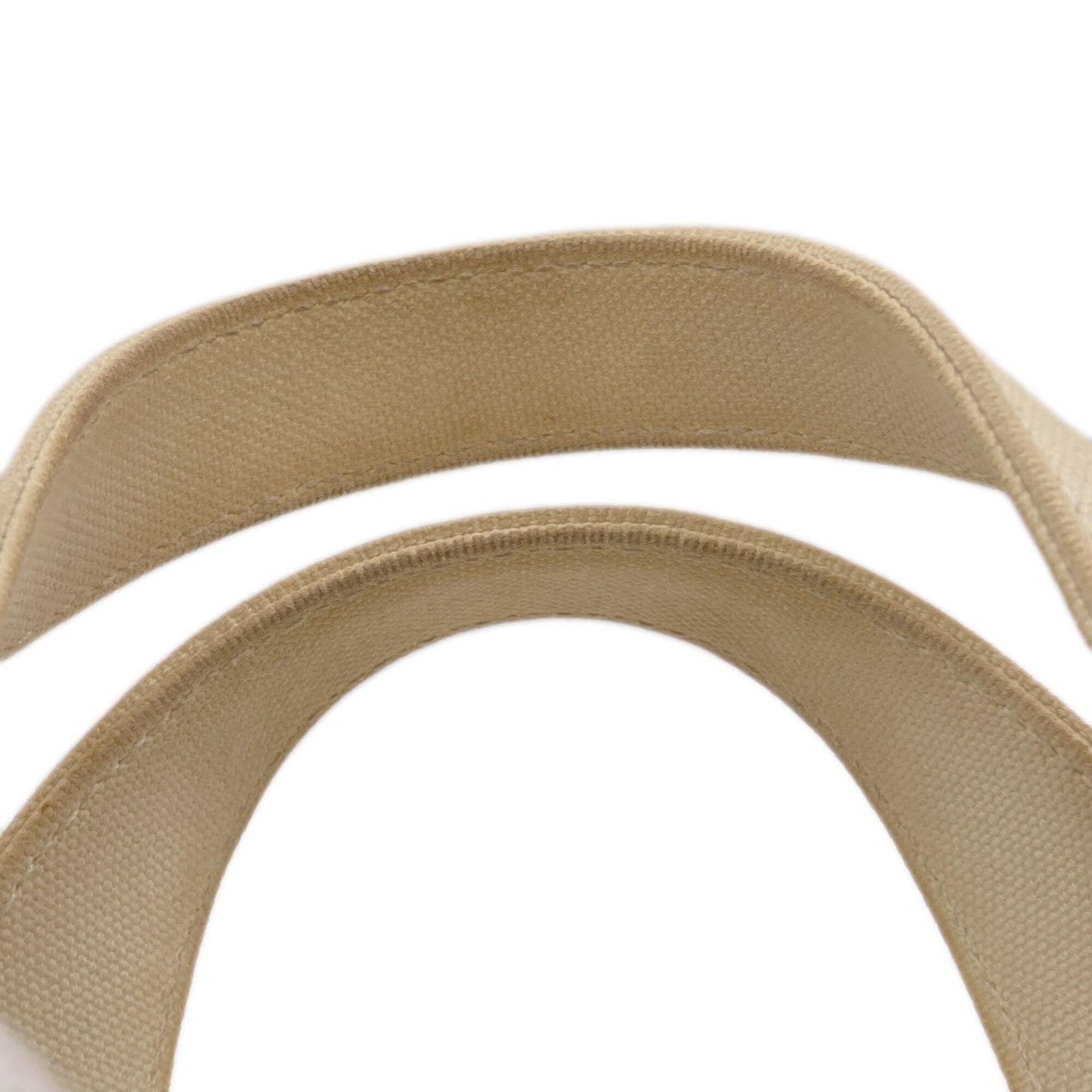 Chanel Gray White Canvas Handbag (Pre-Owned)