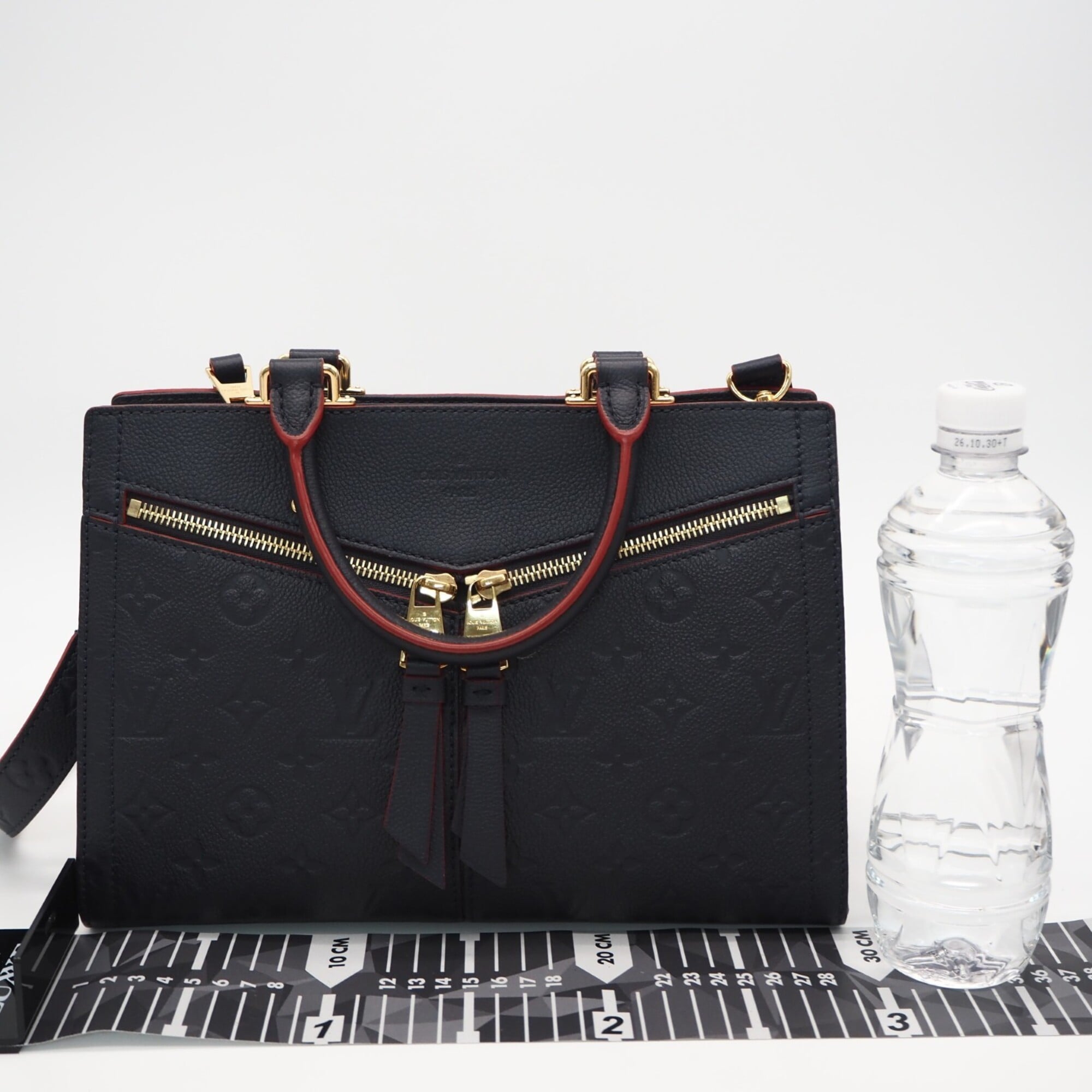 Louis Vuitton Monogram Empreinte Marine Rouge Monogram Navy Red Color Monogram Empreinte Handbag (Pre-Owned)