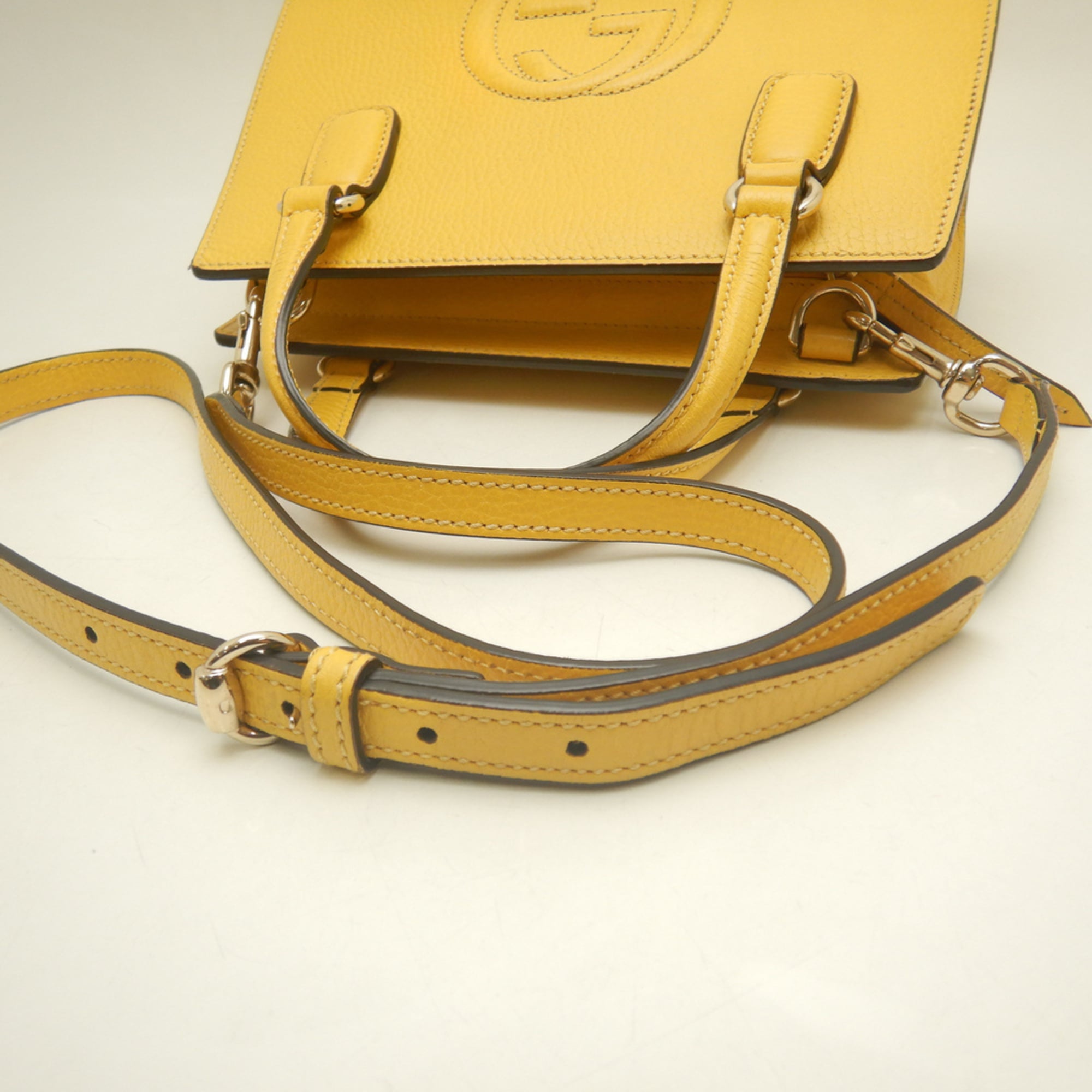 Gucci Yellow Leather Handbag (Pre-Owned)