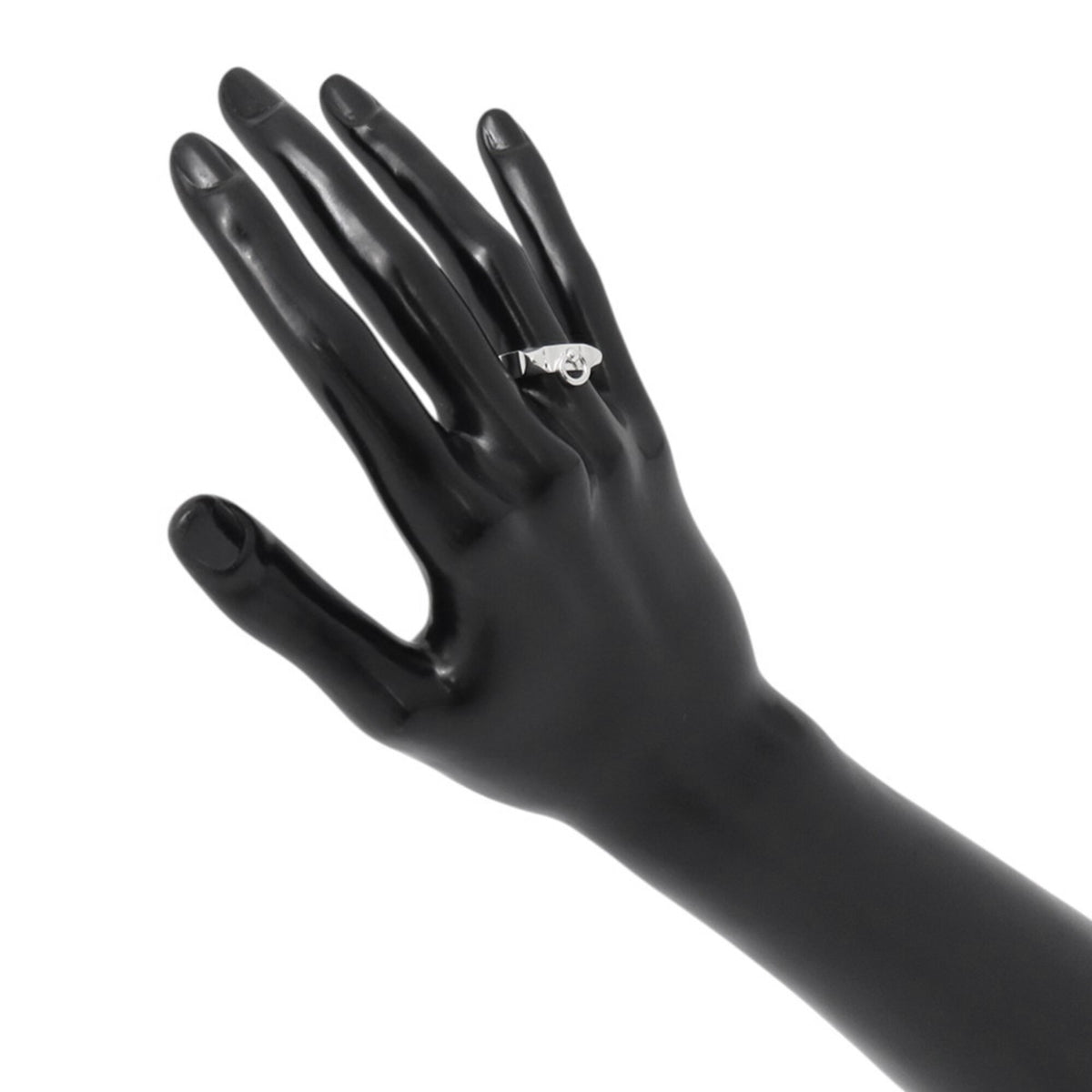 Hermes Collier De Chien Silver Silver 925 Band Ring (Pre-Owned)