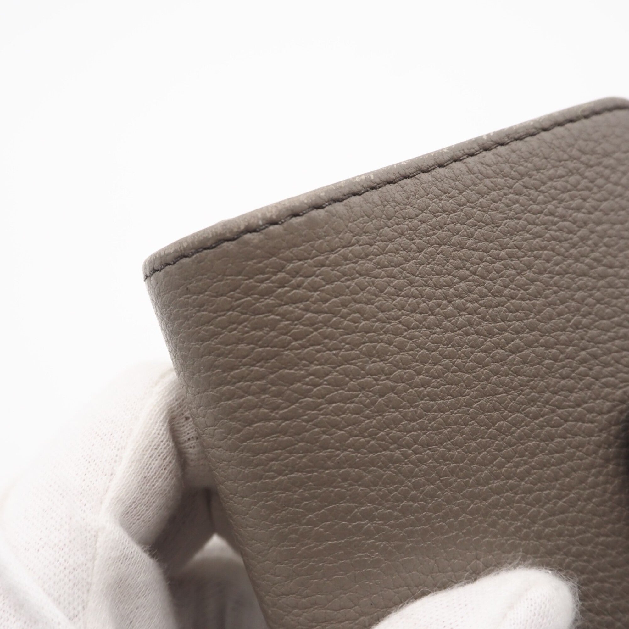 Prada Grayish Leather Wallet (Bi-Fold) (Pre-Owned)