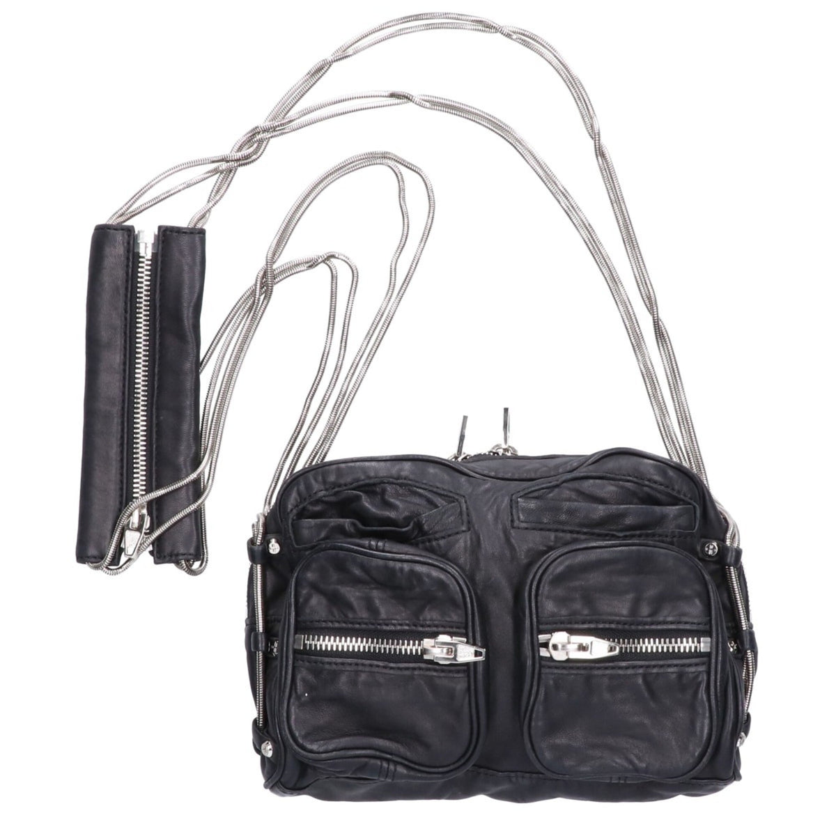 Alexander Wang Black Leather Shoulder Bag (Pre-Owned)