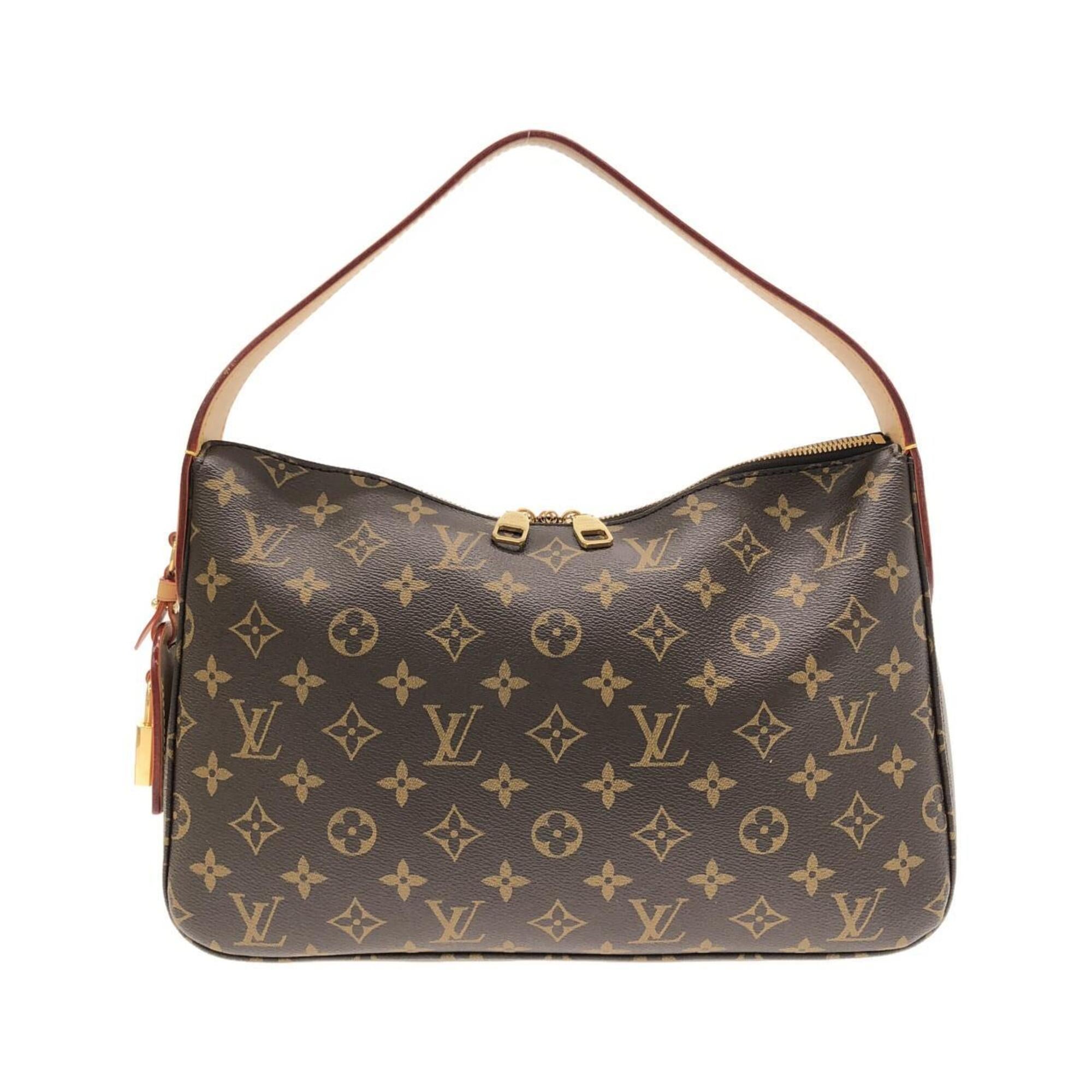 Louis Vuitton Monogram Marron Coated Canvas Shoulder Bag (Pre-Owned)