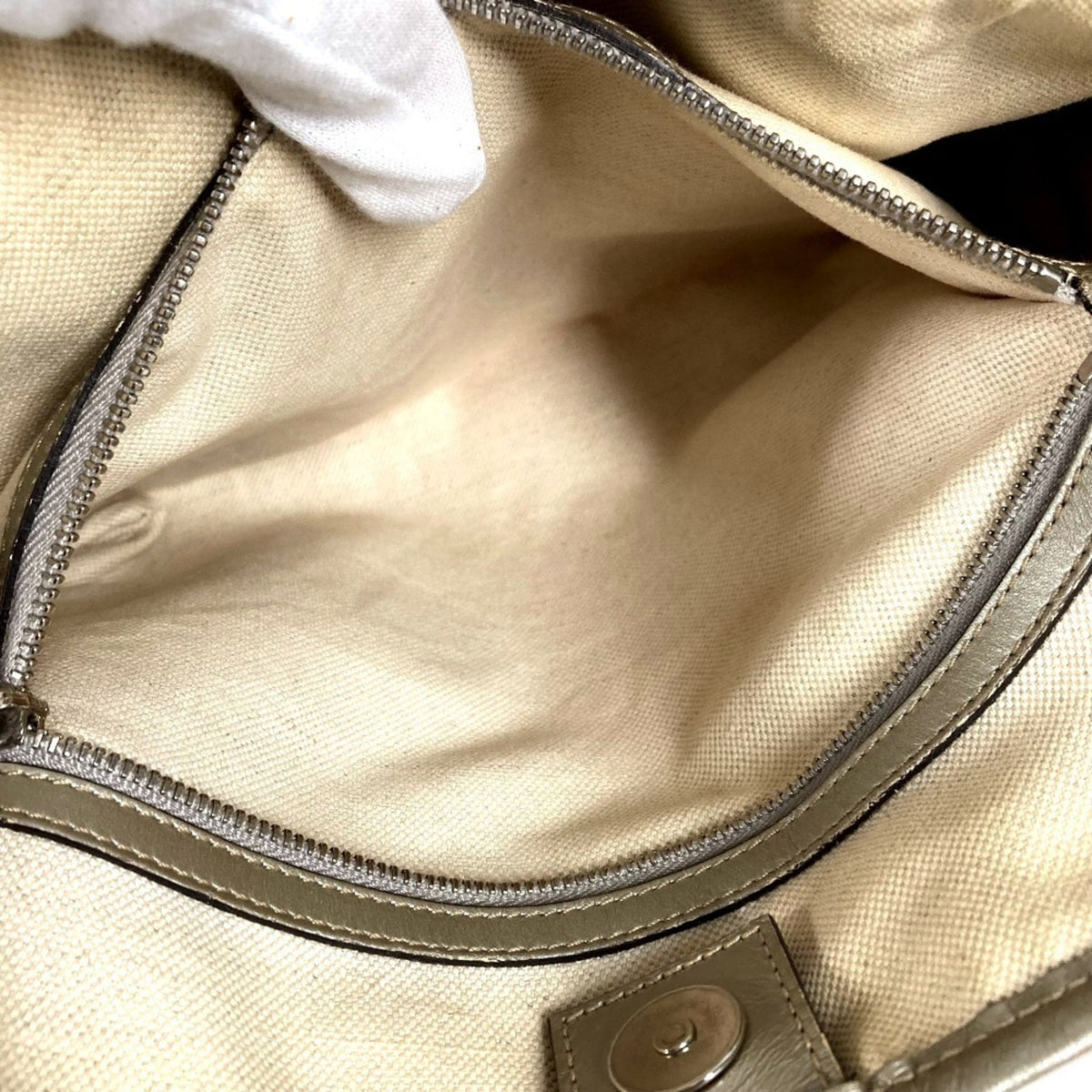 Gucci Silver Gg Imprimé Shoulder Bag Tote Bag (Pre-Owned)