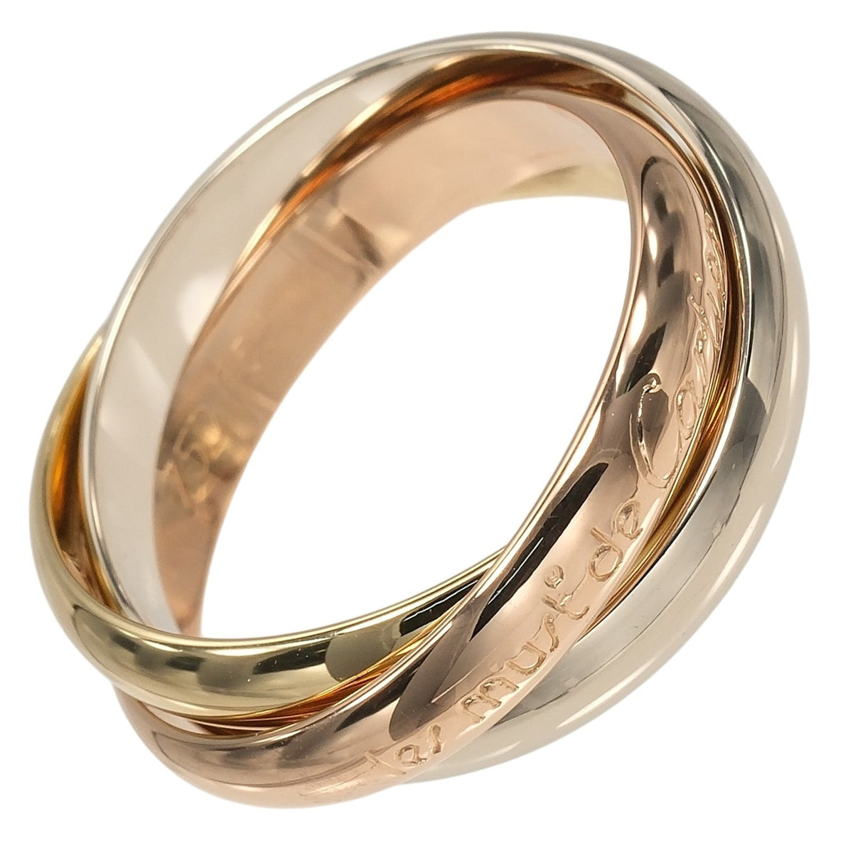 Cartier Trinity Yellow Gold (18K) Pink Gold (18K) White Gold (18K) Band Ring (Pre-Owned)