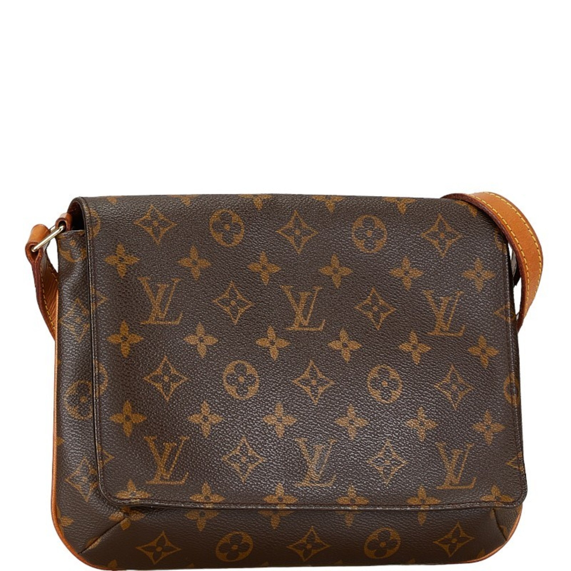 Louis Vuitton Brown Pvc Leather Handbag Shoulder Bag (Pre-Owned)