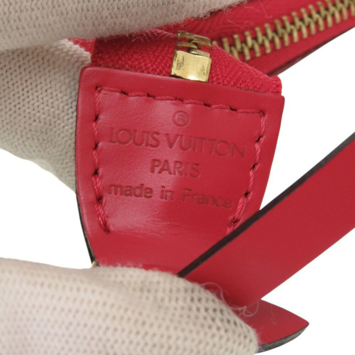Louis Vuitton Epi Castilian Red Epi Leather Pochette Pouch (Pre-Owned)