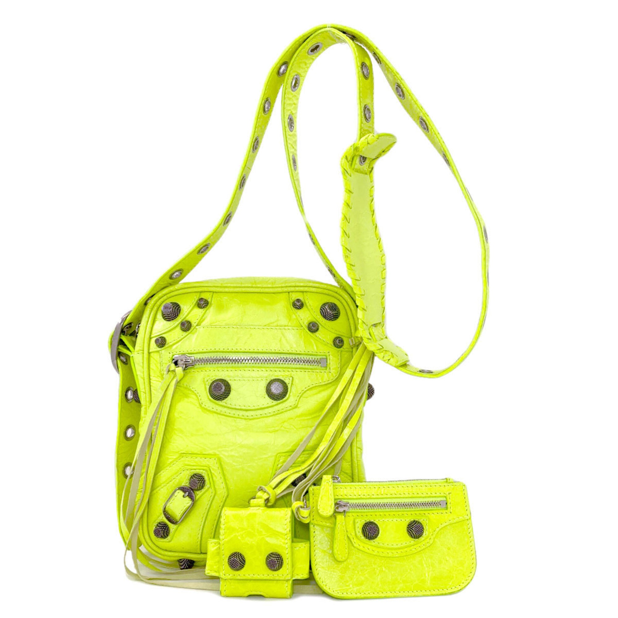 Balenciaga Yellow Pouch Shoulder Bag (Pre-Owned)