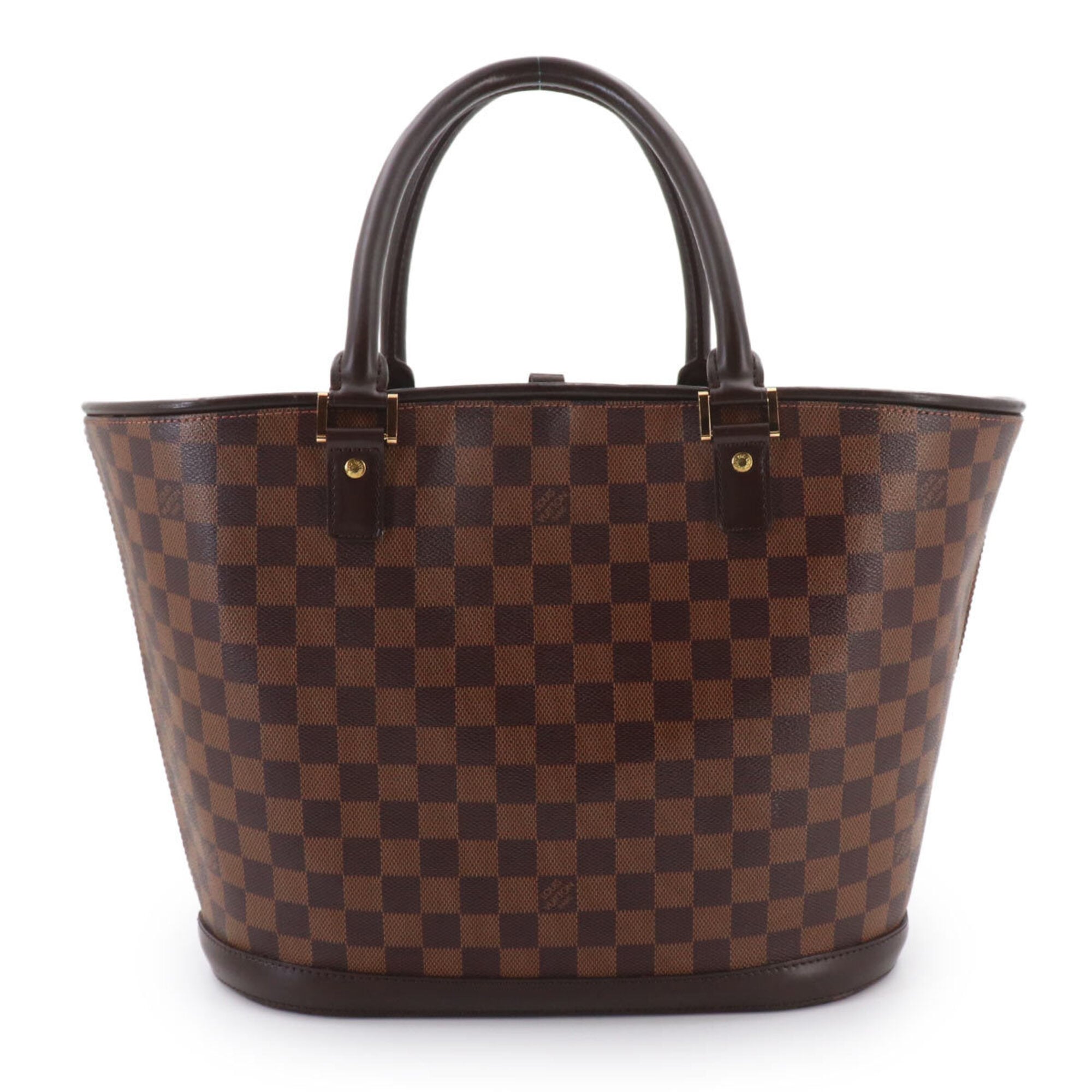 Louis Vuitton Ebene Damier Canvas Handbag Pouch Tote Bag (Pre-Owned)