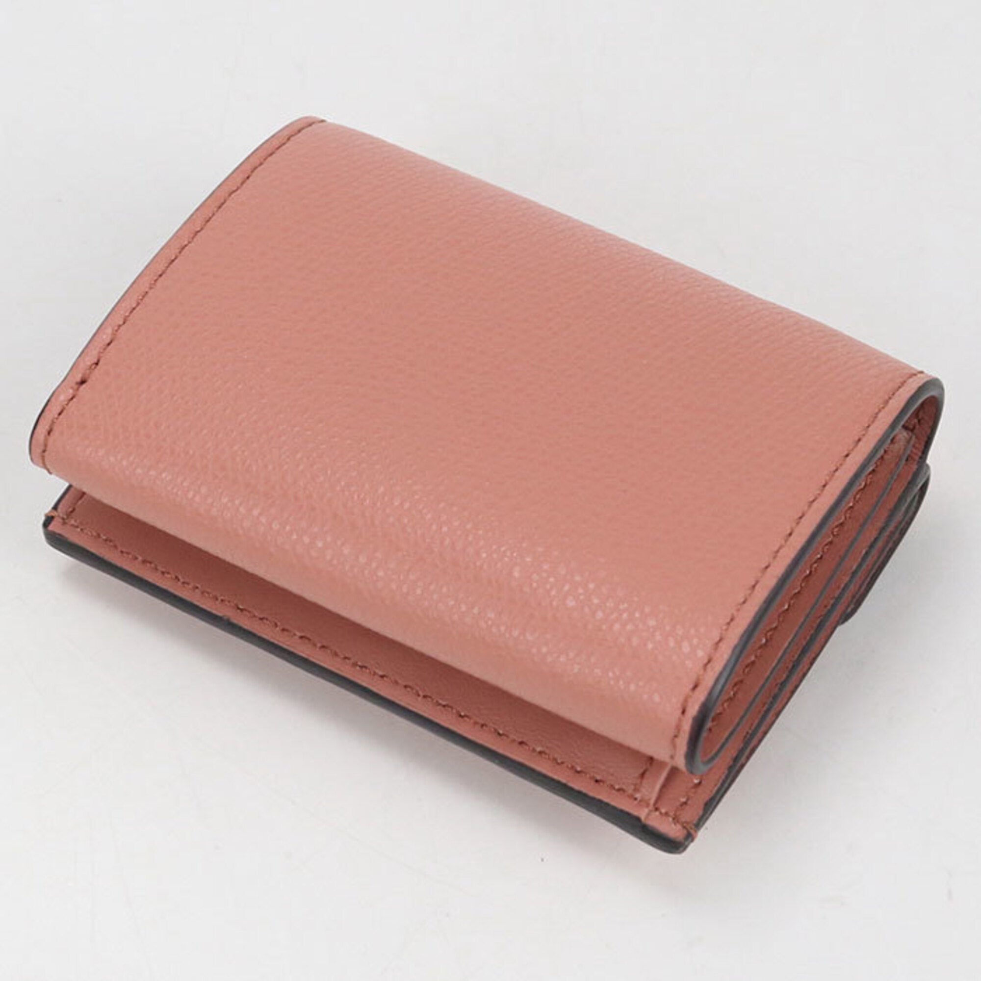 Fendi Pink Leather Wallet (Tri-Fold) (Pre-Owned)