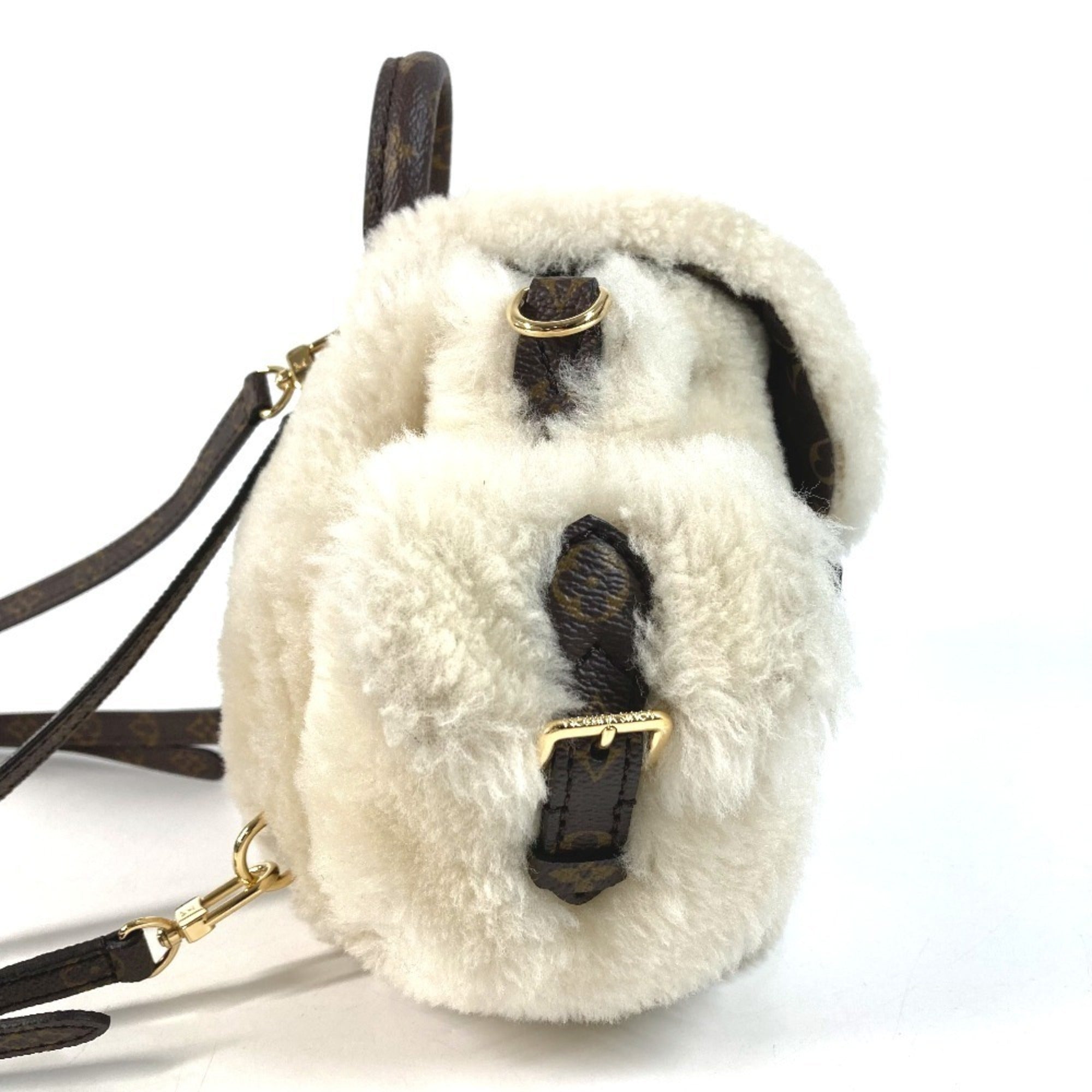 Louis Vuitton Beige Canvas Backpack Handbag Shoulder Bag (Pre-Owned)