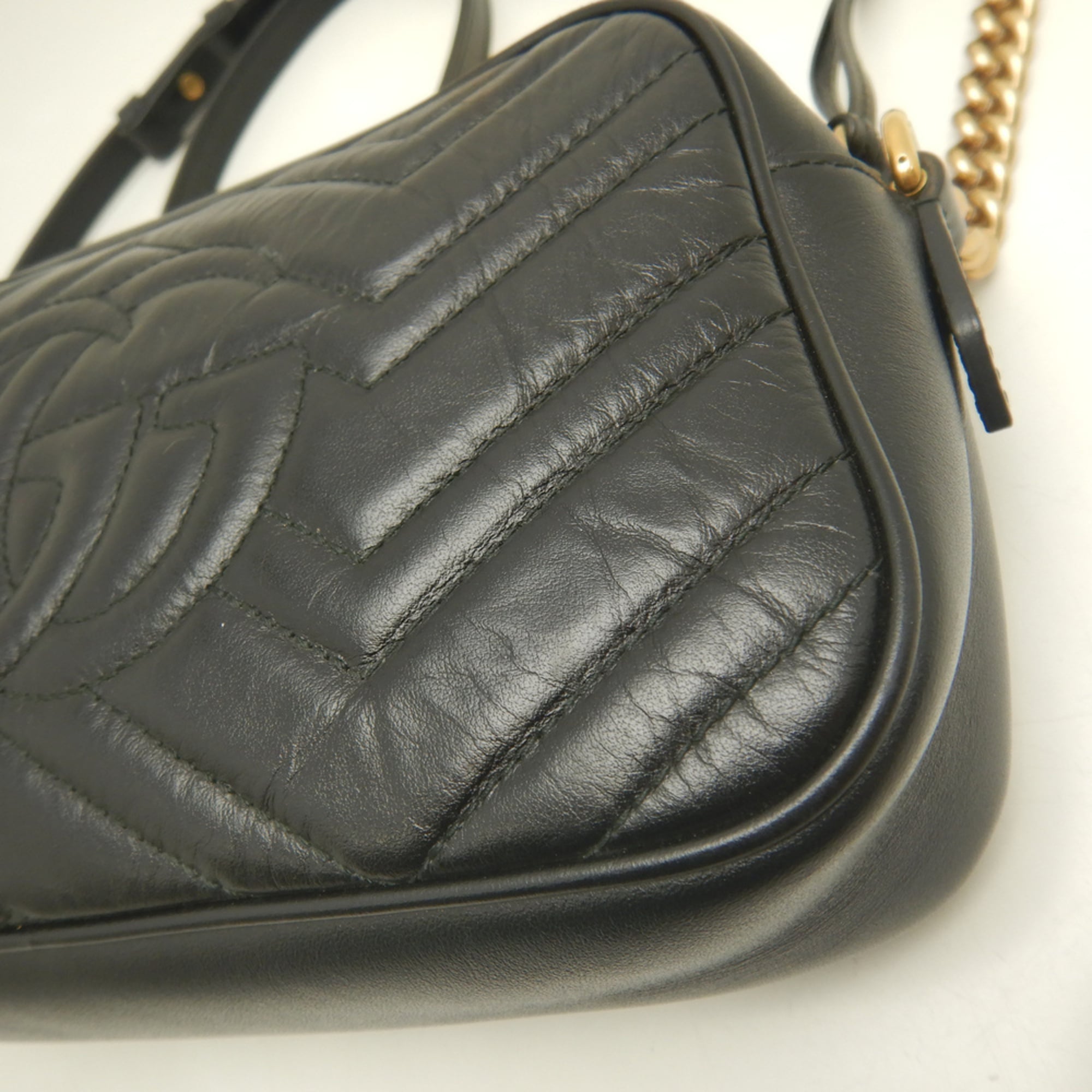 Gucci Black Leather Shoulder Bag (Pre-Owned)