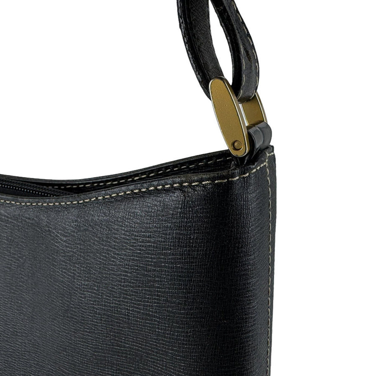 Burberry Black Leather Shoulder Bag (Pre-Owned)