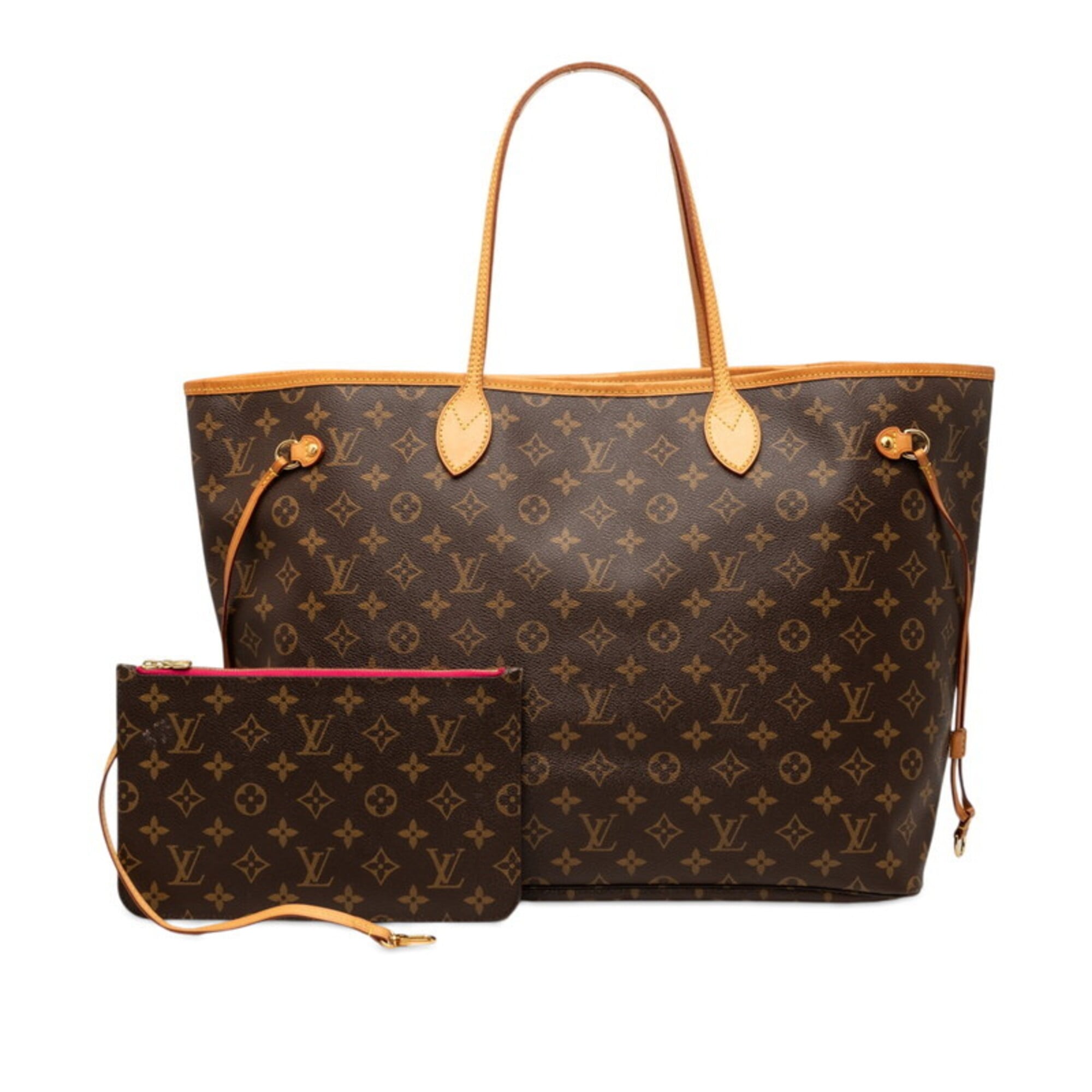 Louis Vuitton Brown Pvc Leather Shoulder Bag Tote Bag (Pre-Owned)