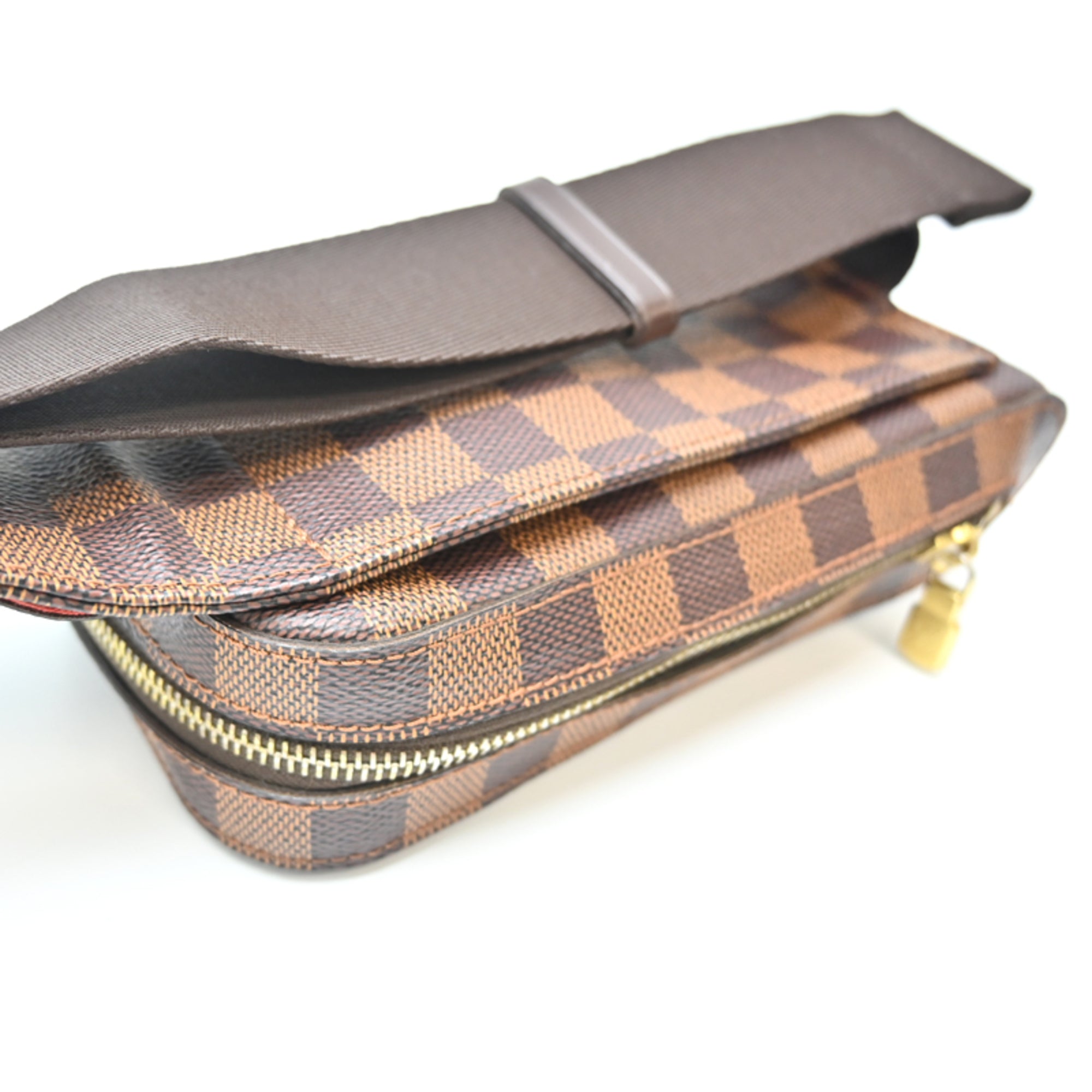 Louis Vuitton Brown Damier Canvas Sling Bag (Pre-Owned)
