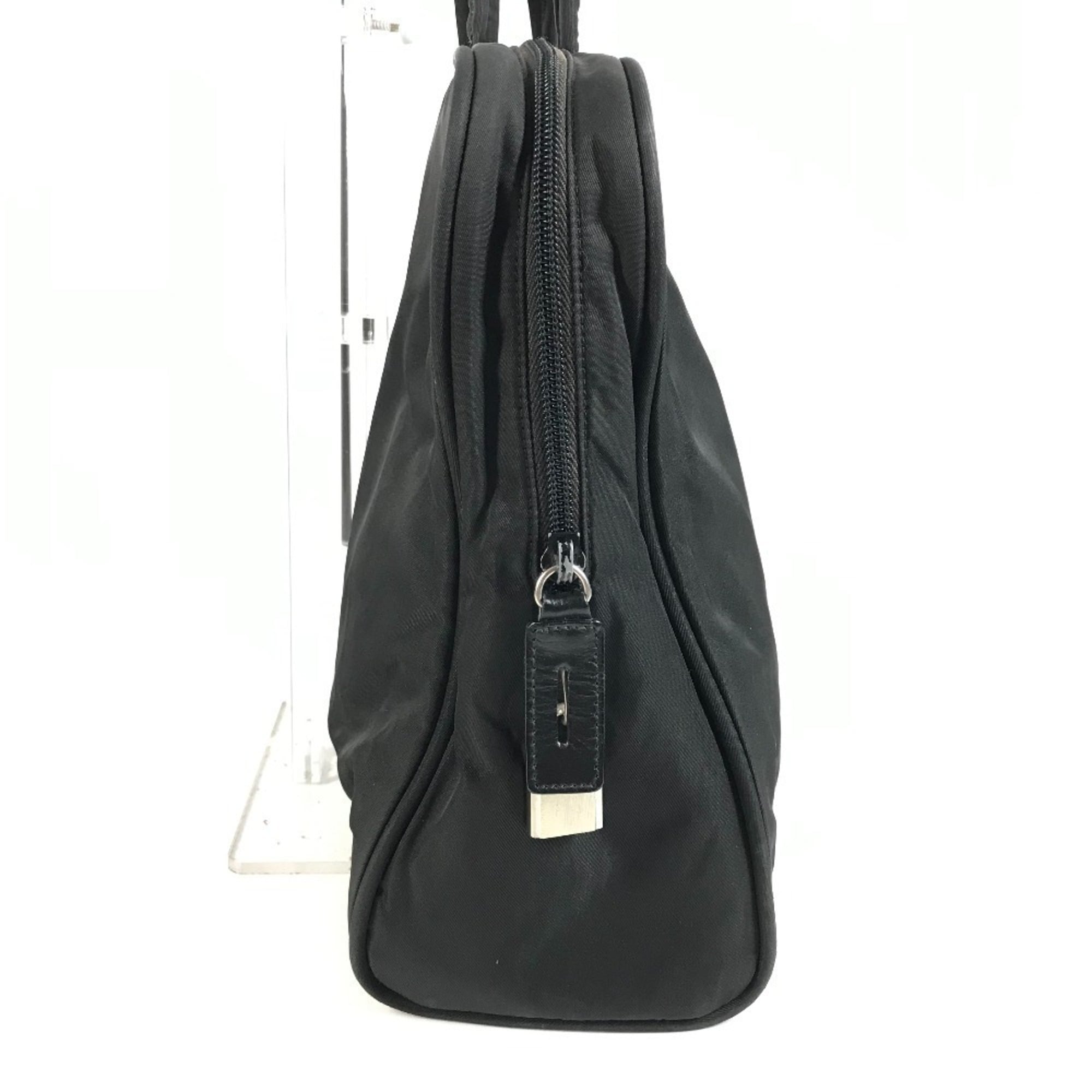 Prada Black Nylon Briefcase Handbag Tote Bag (Pre-Owned)