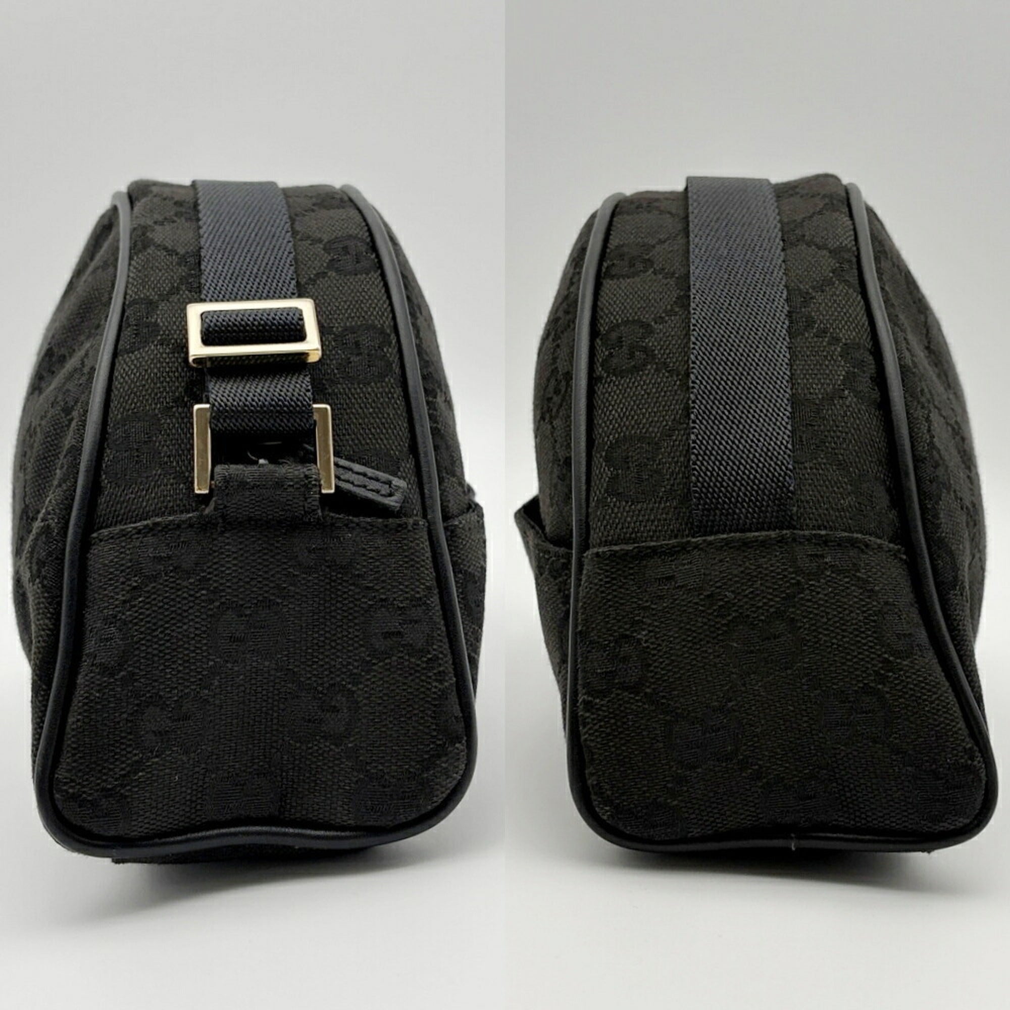 Gucci Black Gg Canvas Pouch (Pre-Owned)
