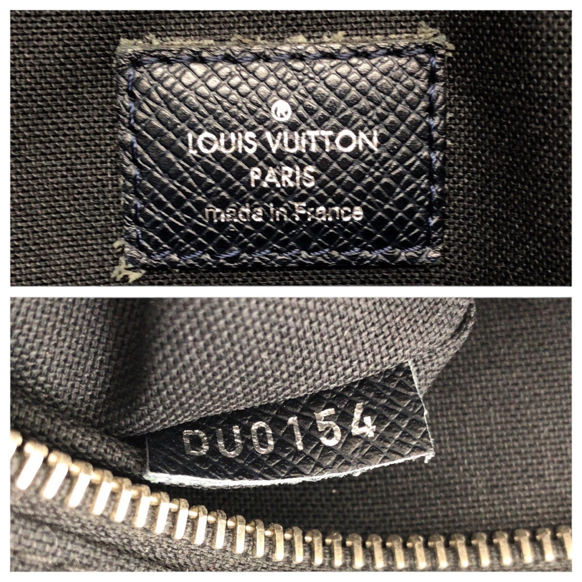Louis Vuitton Navy Taiga Leather Messenger Bag Shoulder Bag (Pre-Owned)