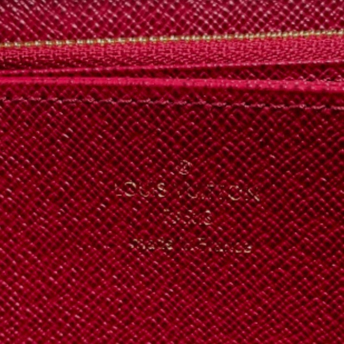 Louis Vuitton Brown Fuchsia Monogram Long Wallet (Bi-Fold) (Pre-Owned)