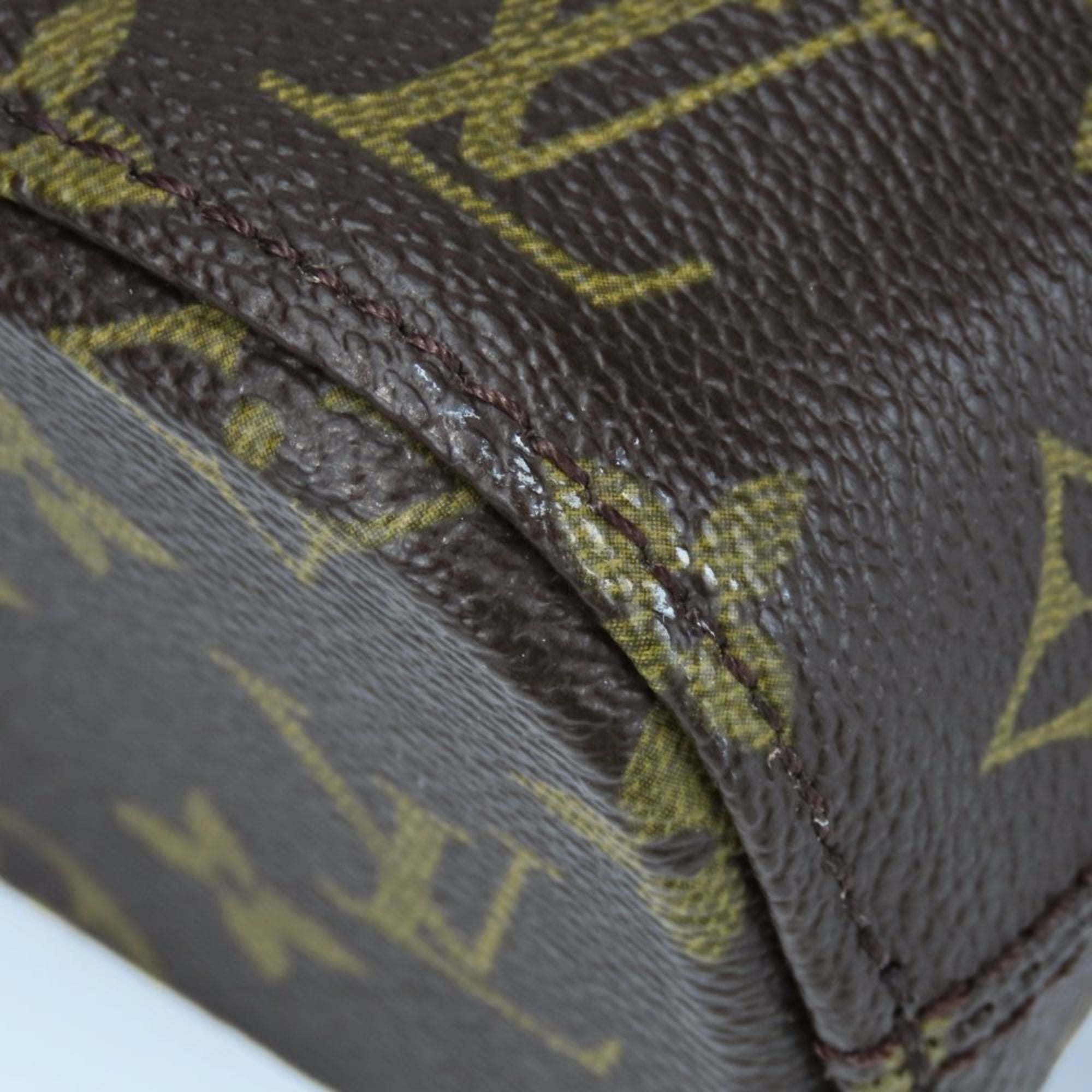 Louis Vuitton Brown Monogram Leather Handbag (Pre-Owned)
