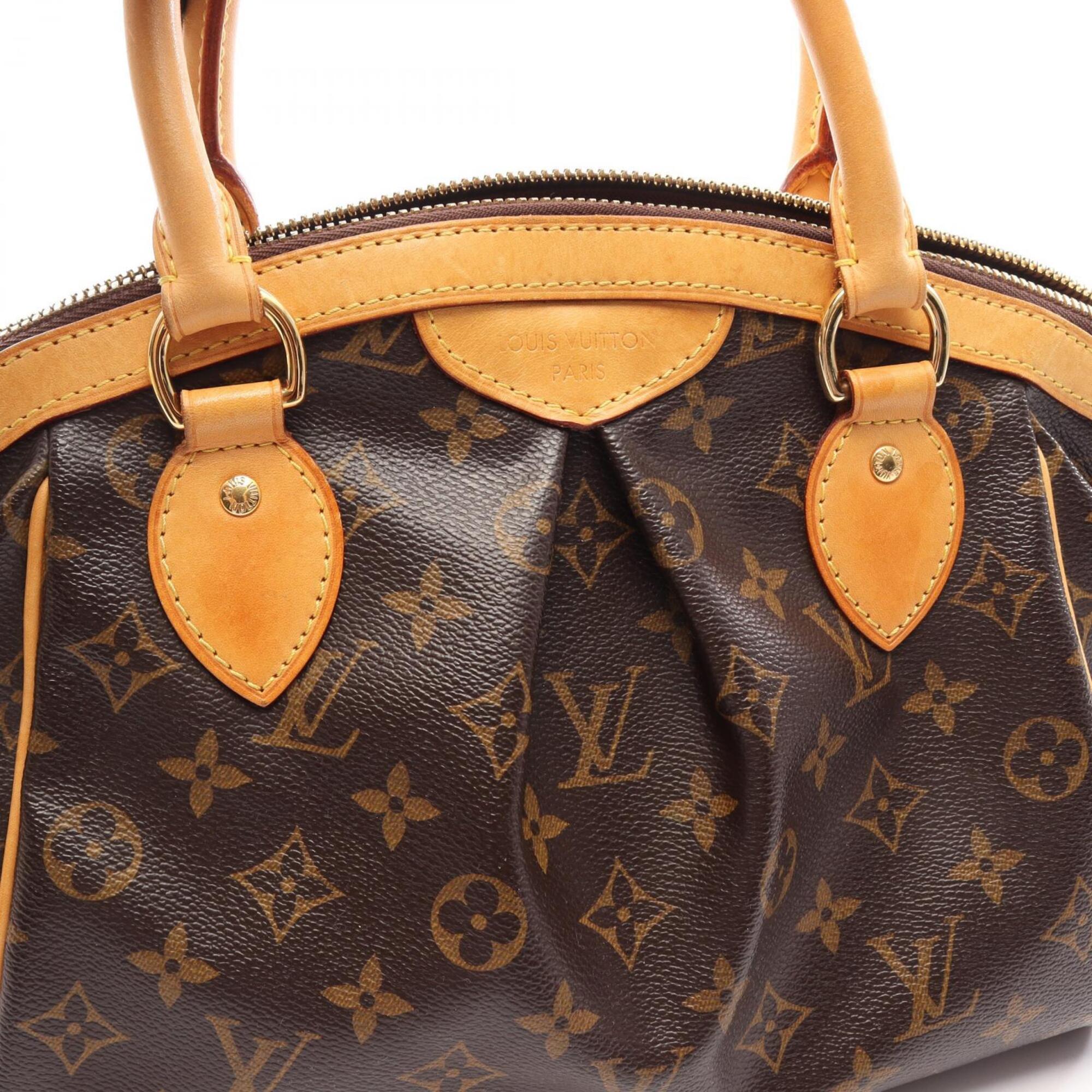 Louis Vuitton Brown Coated Canvas Leather Handbag (Pre-Owned)