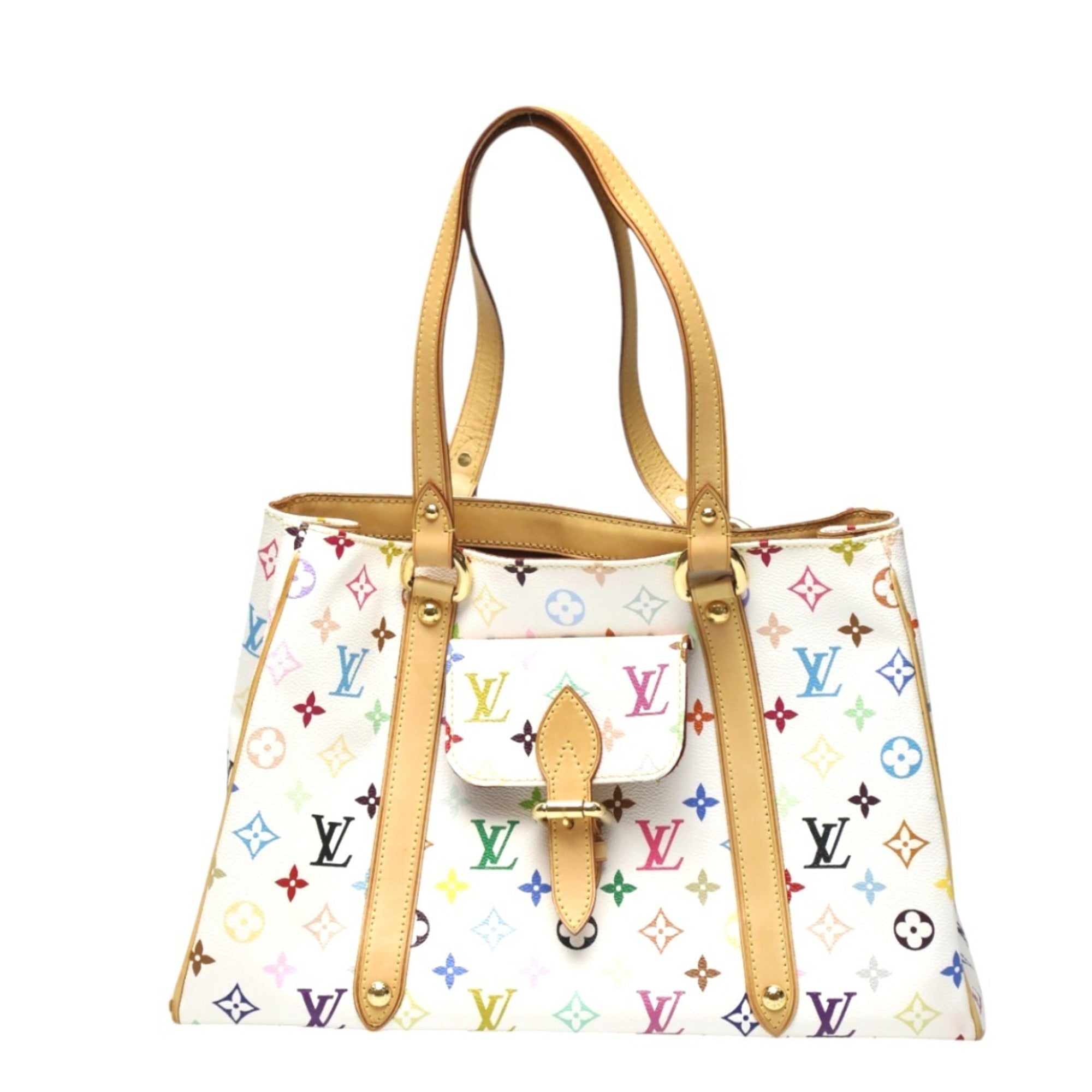 Louis Vuitton Blanc Multi-Color Monogram Multicolore Handbag (Pre-Owned)