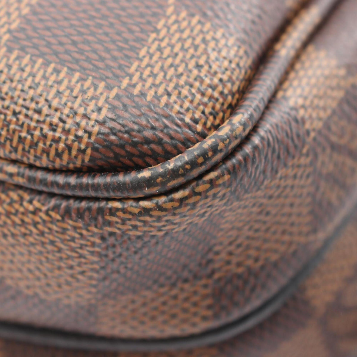 Louis Vuitton Black Brown Damier Canvas Noir Coated Canvas Handbag Shoulder Bag (Pre-Owned)