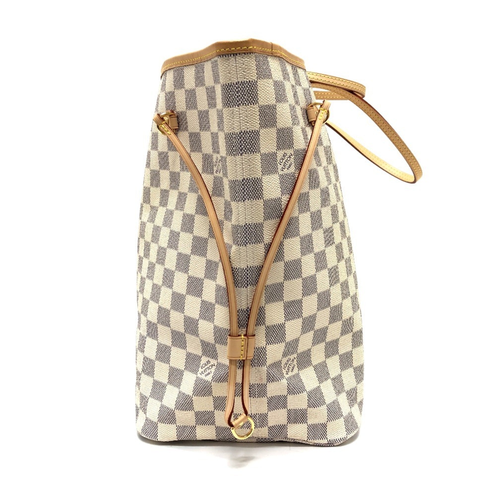 Louis Vuitton Azur White Damier Azur Shoulder Bag Tote Bag (Pre-Owned)