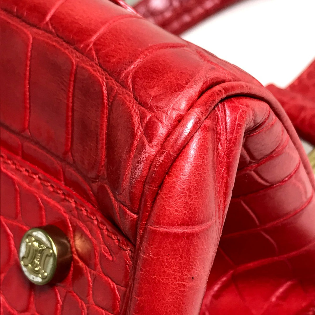 Celine Red Leather Handbag (Pre-Owned)