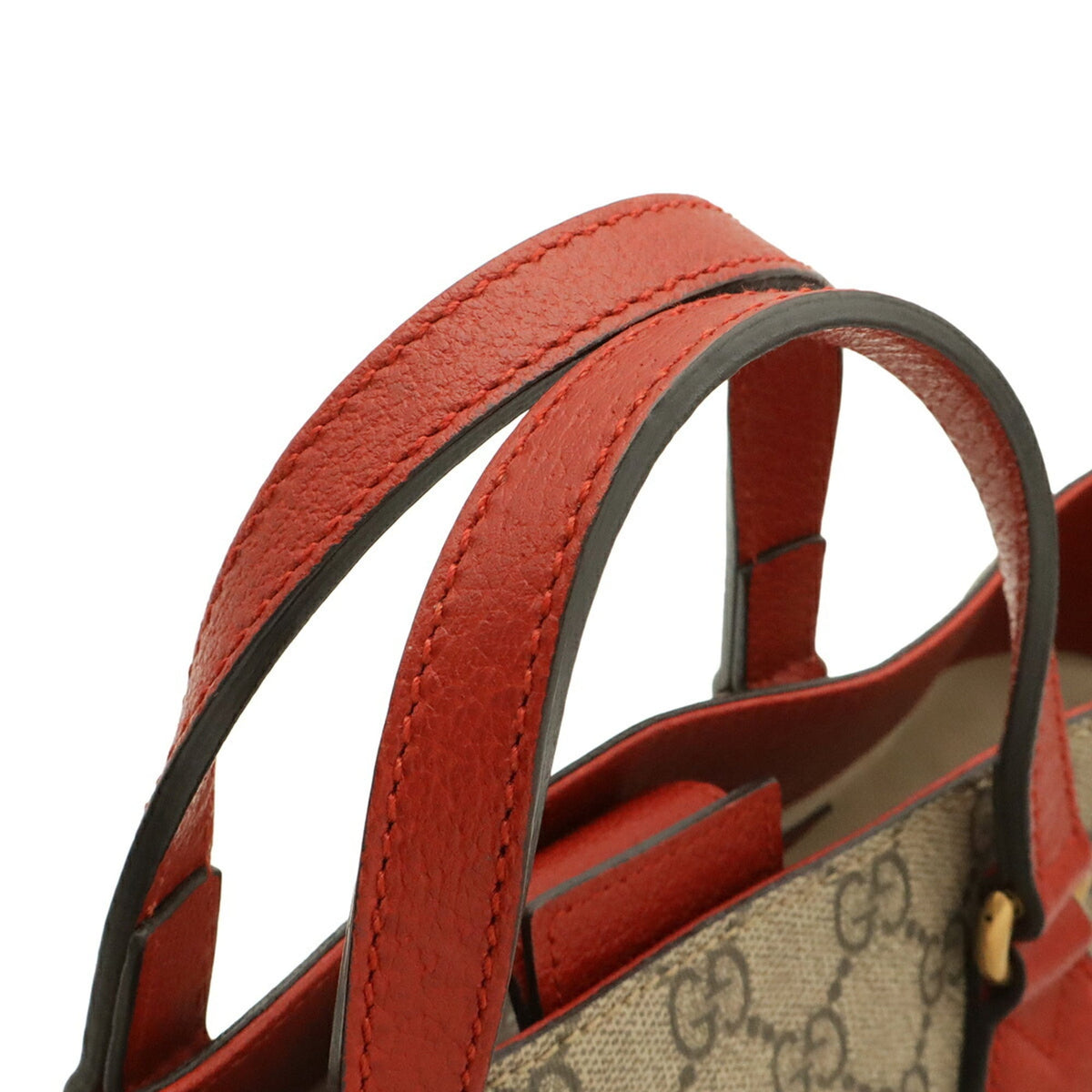 Gucci Beige Beige Pink Green Pink Pink Red Red Color Yellow Gg Supreme Shoulder Bag Tote Bag (Pre-Owned)