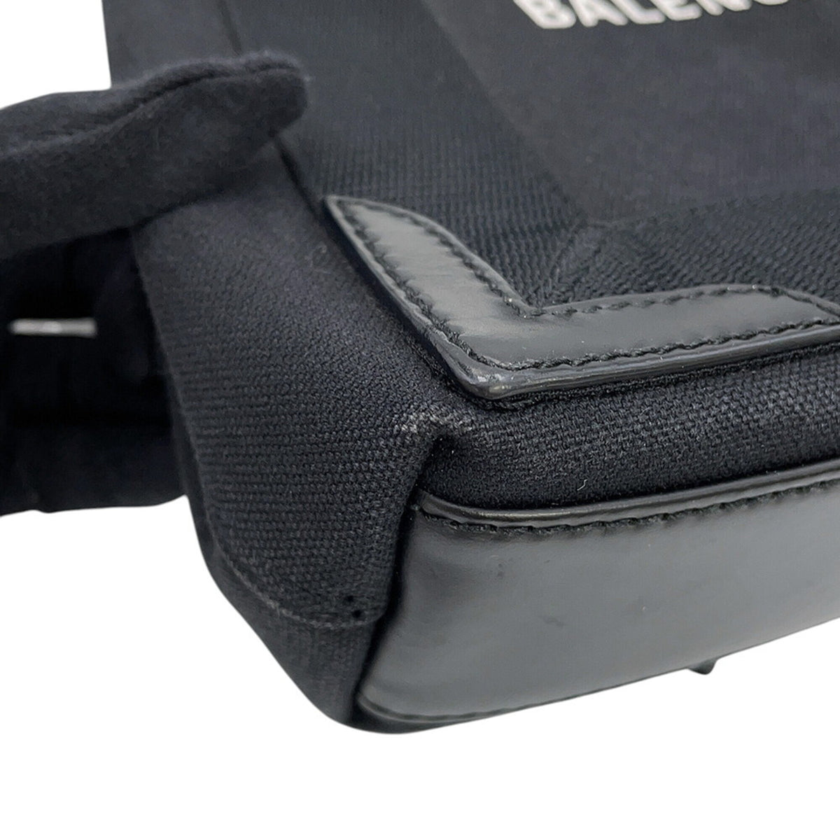 Balenciaga Black Canvas Handbag Pouch (Pre-Owned)