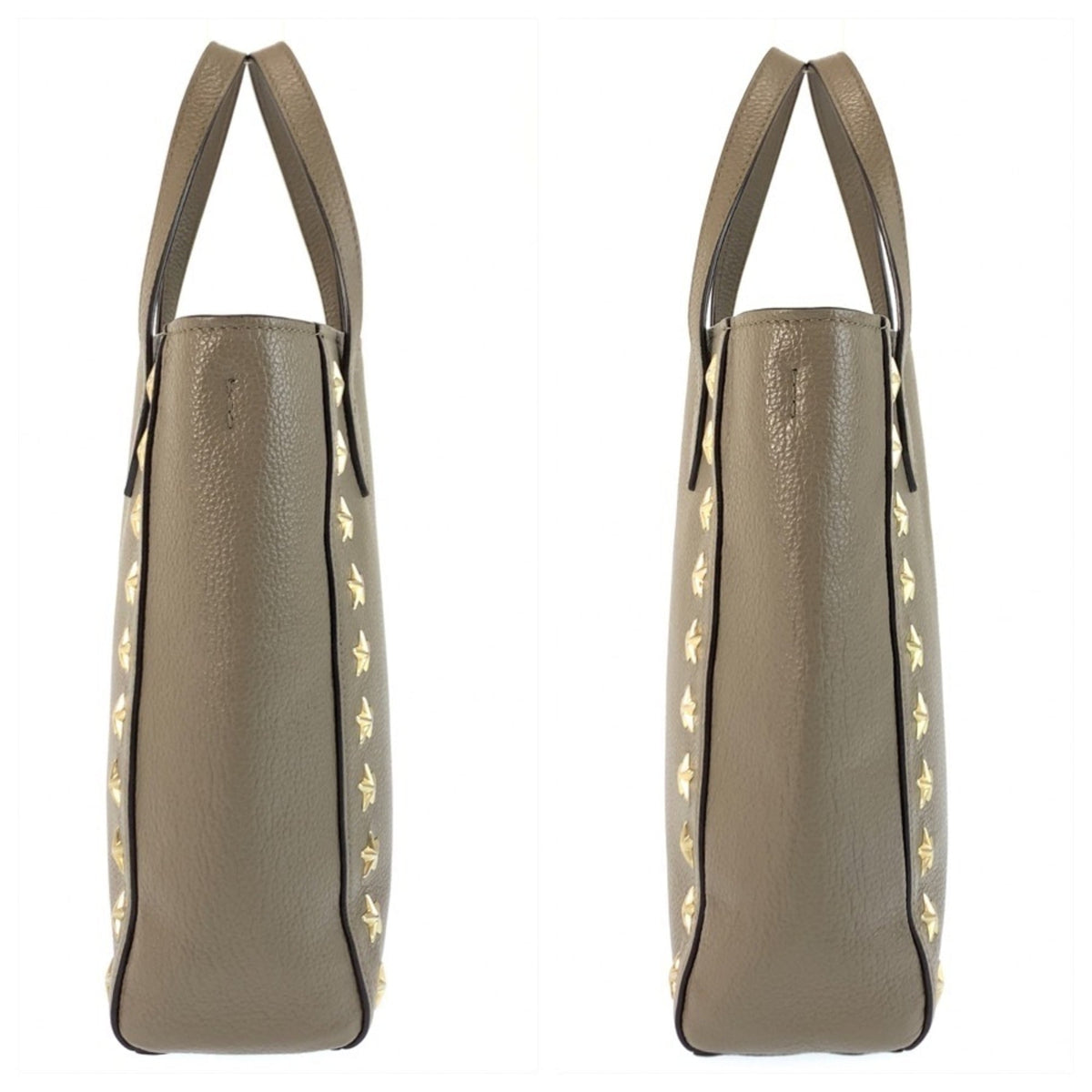 Jimmy Choo Grayish Leather Shoulder Bag Tote Bag (Pre-Owned)