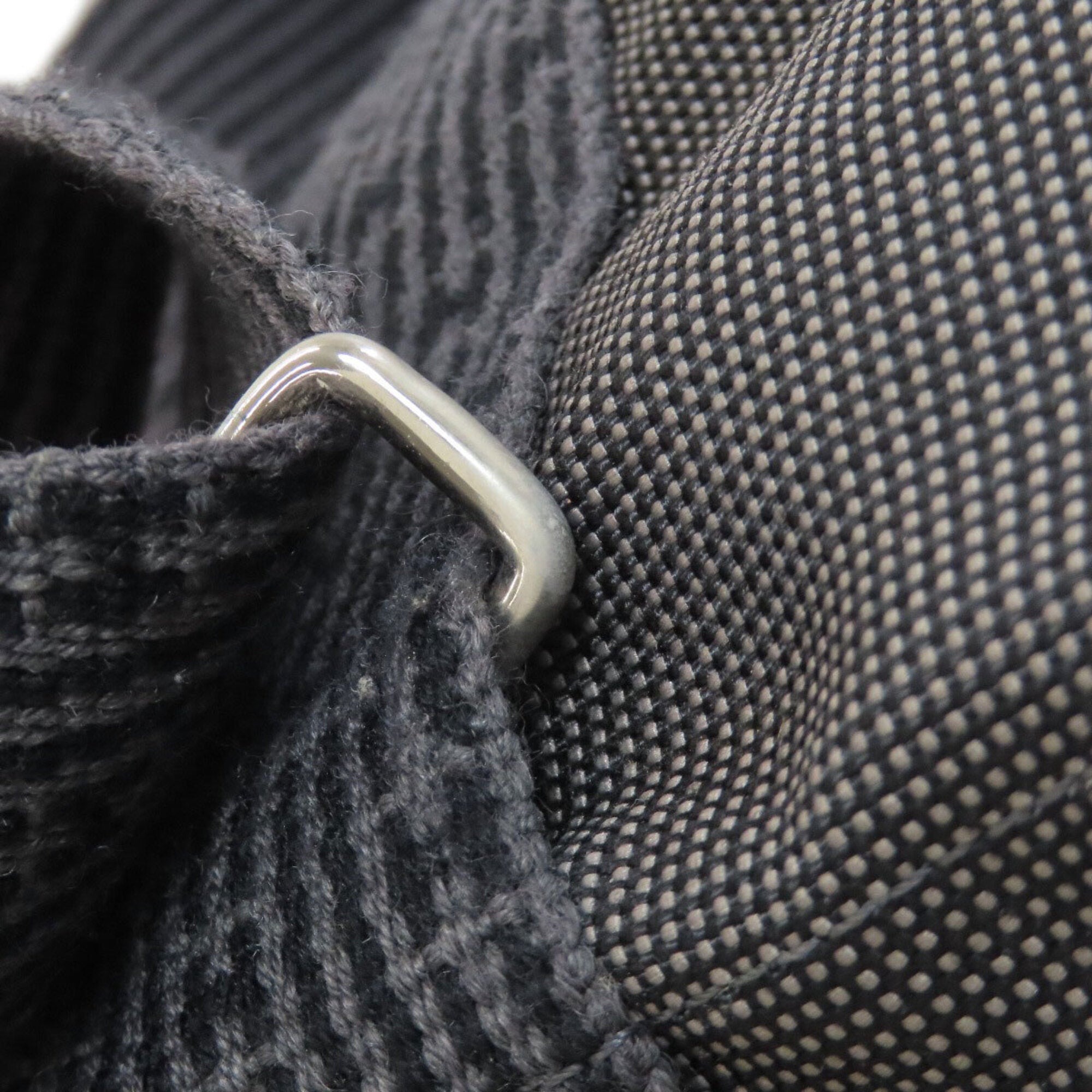 Hermes Gray Canvas Backpack (Pre-Owned)