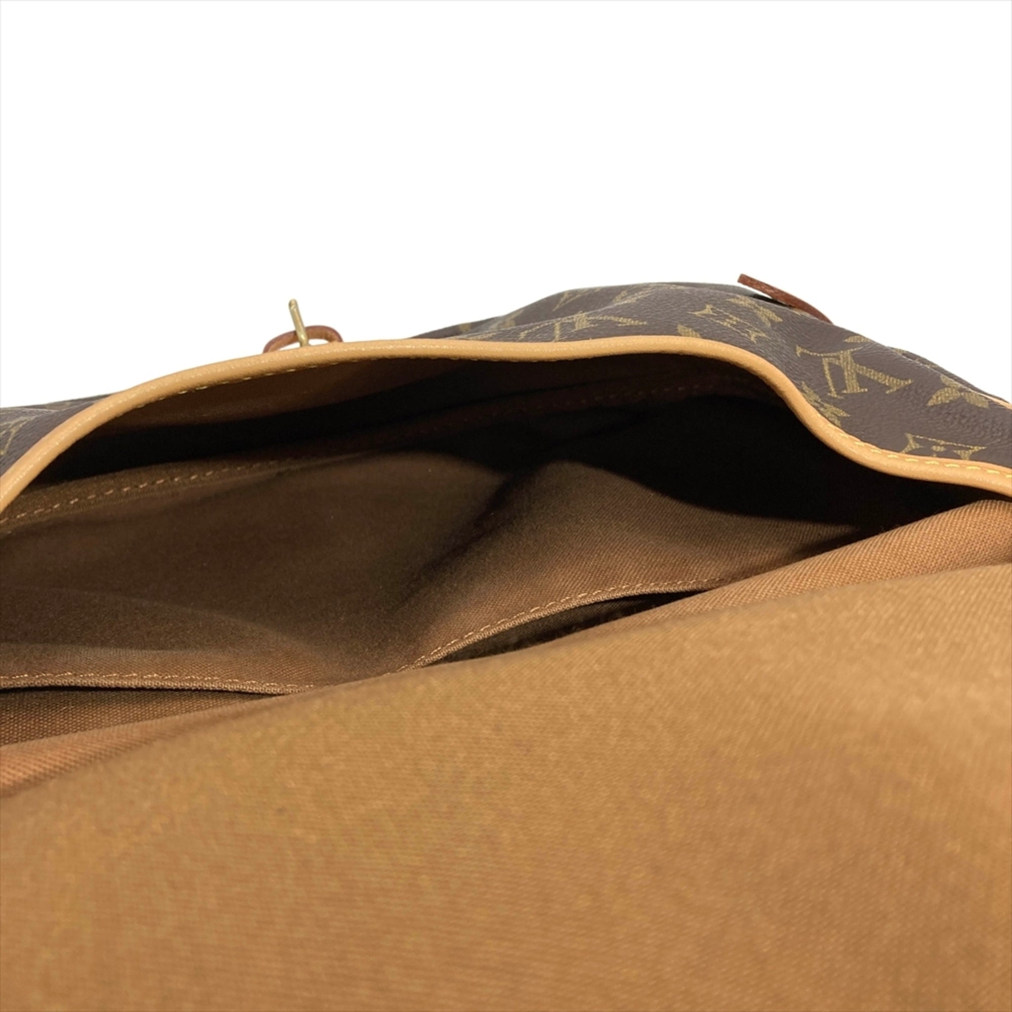 Louis Vuitton Brown Monogram Canvas Shoulder Bag (Pre-Owned)
