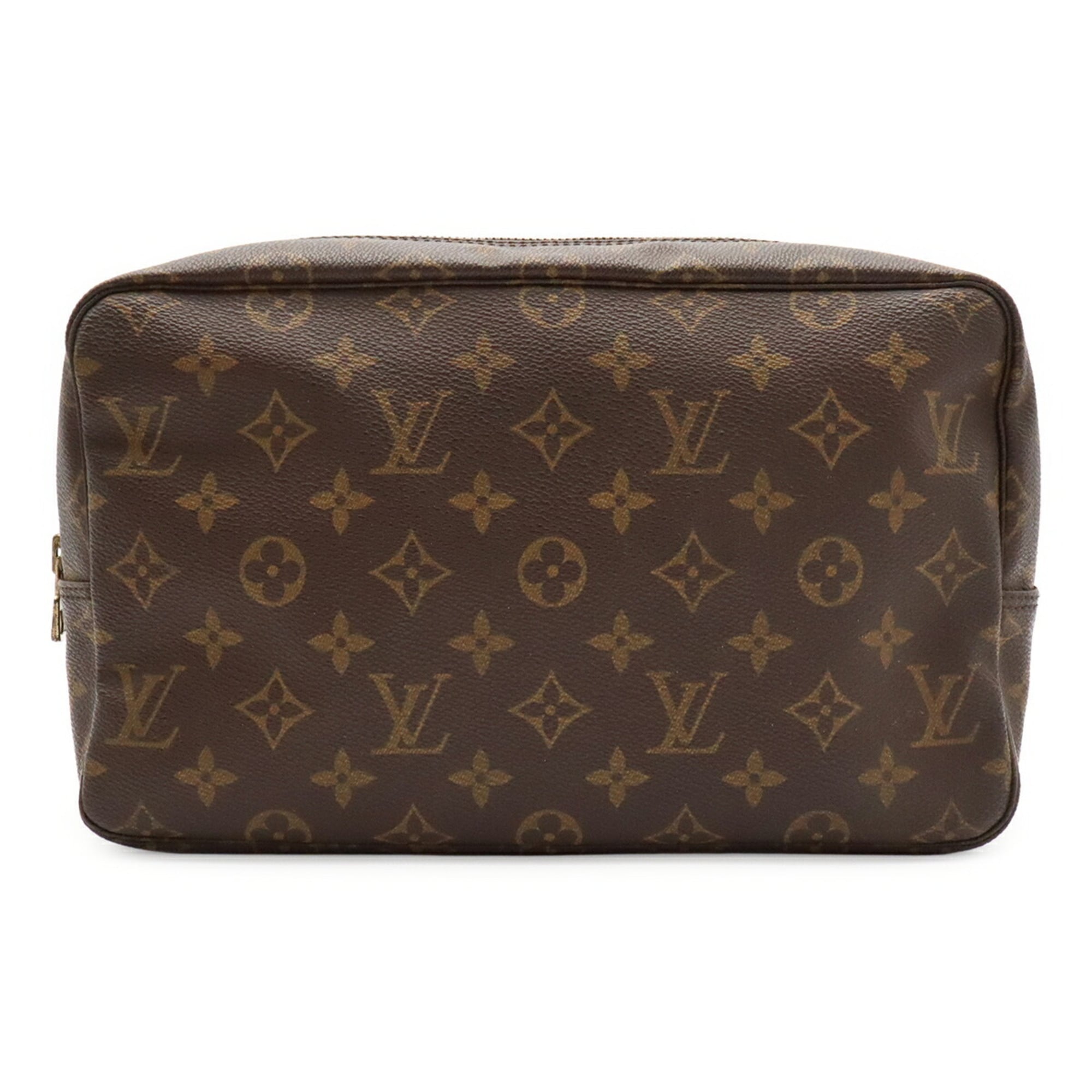 Louis Vuitton Brown Monogram Canvas Clutch Bag Pouch (Pre-Owned)