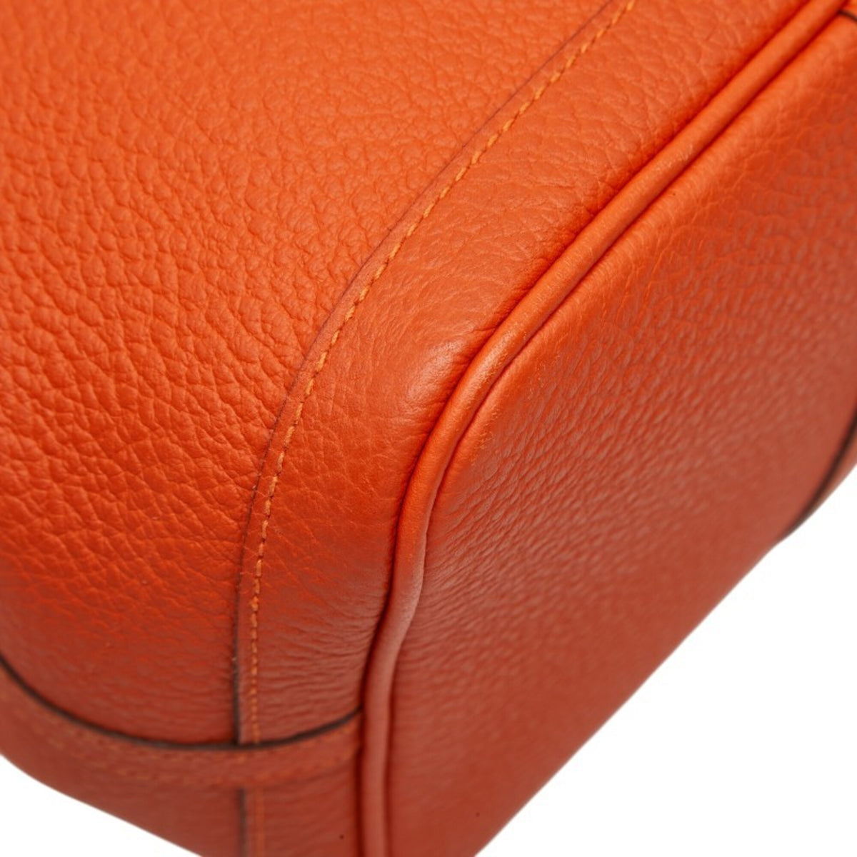 Hermes Capucine Orange Country Leather Handbag Tote Bag (Pre-Owned)