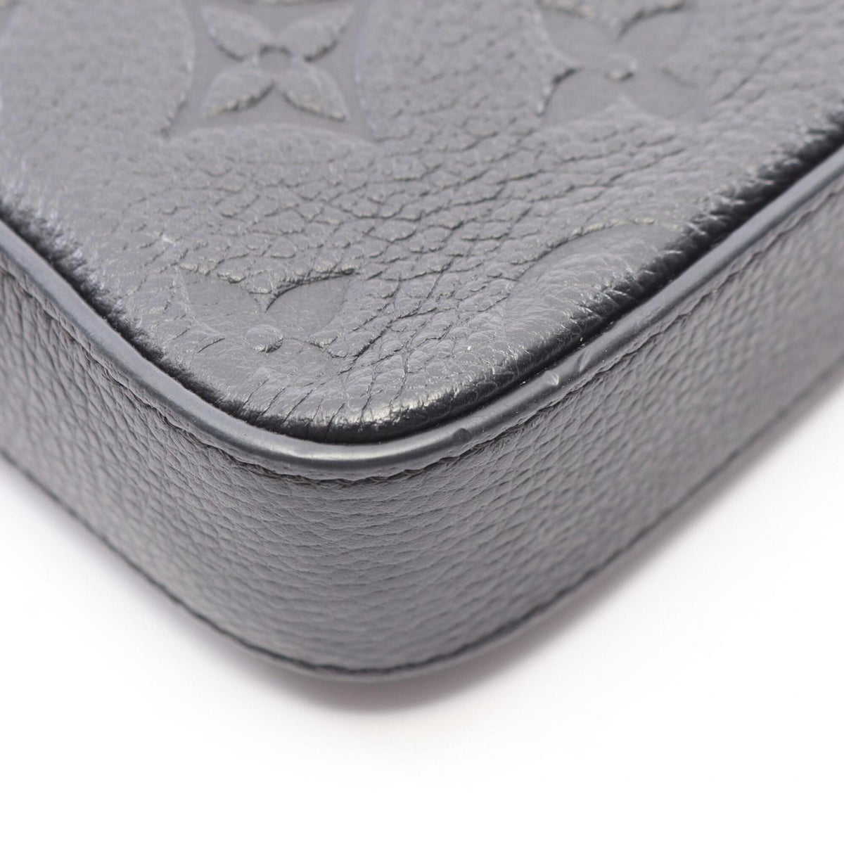 Louis Vuitton Black Noir Monogram Empreinte Handbag Pochette Pouch Shoulder Bag (Pre-Owned)