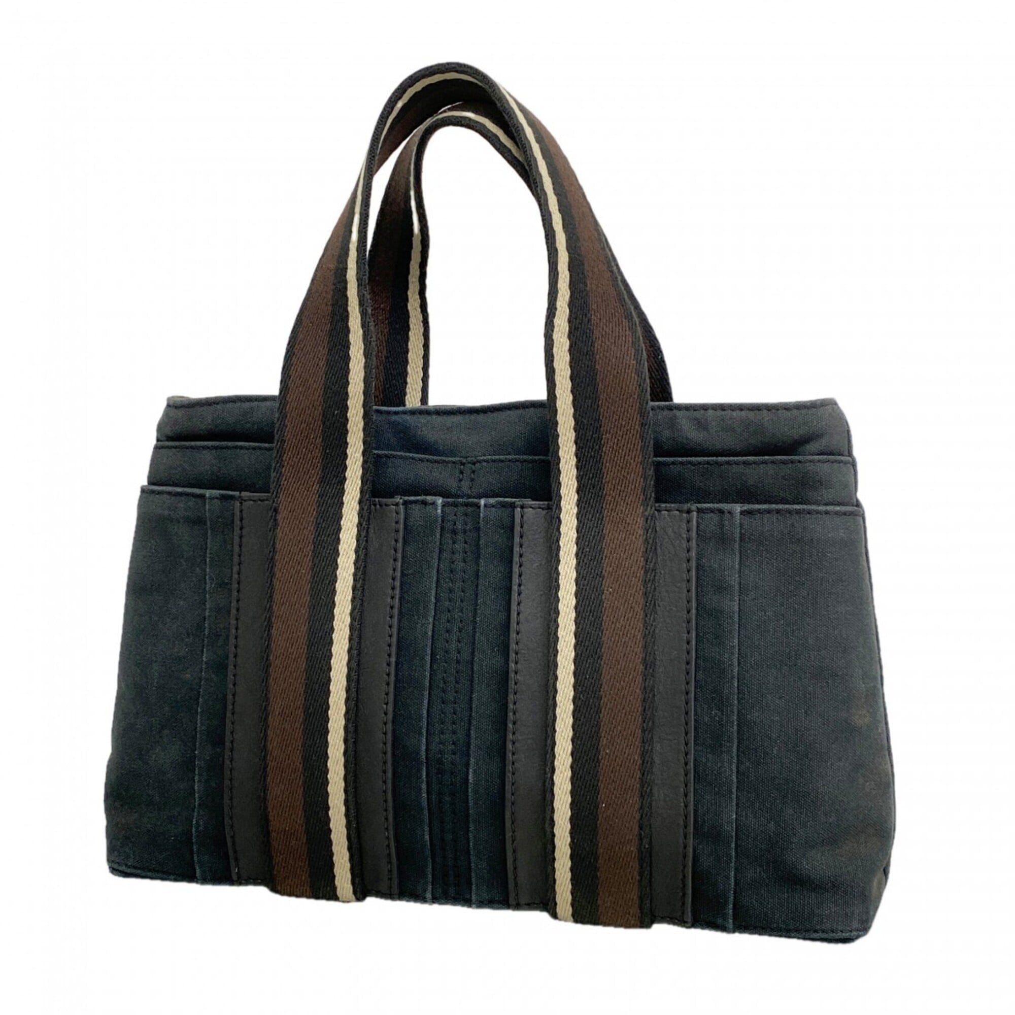 Hermes Black Canvas Handbag (Pre-Owned)