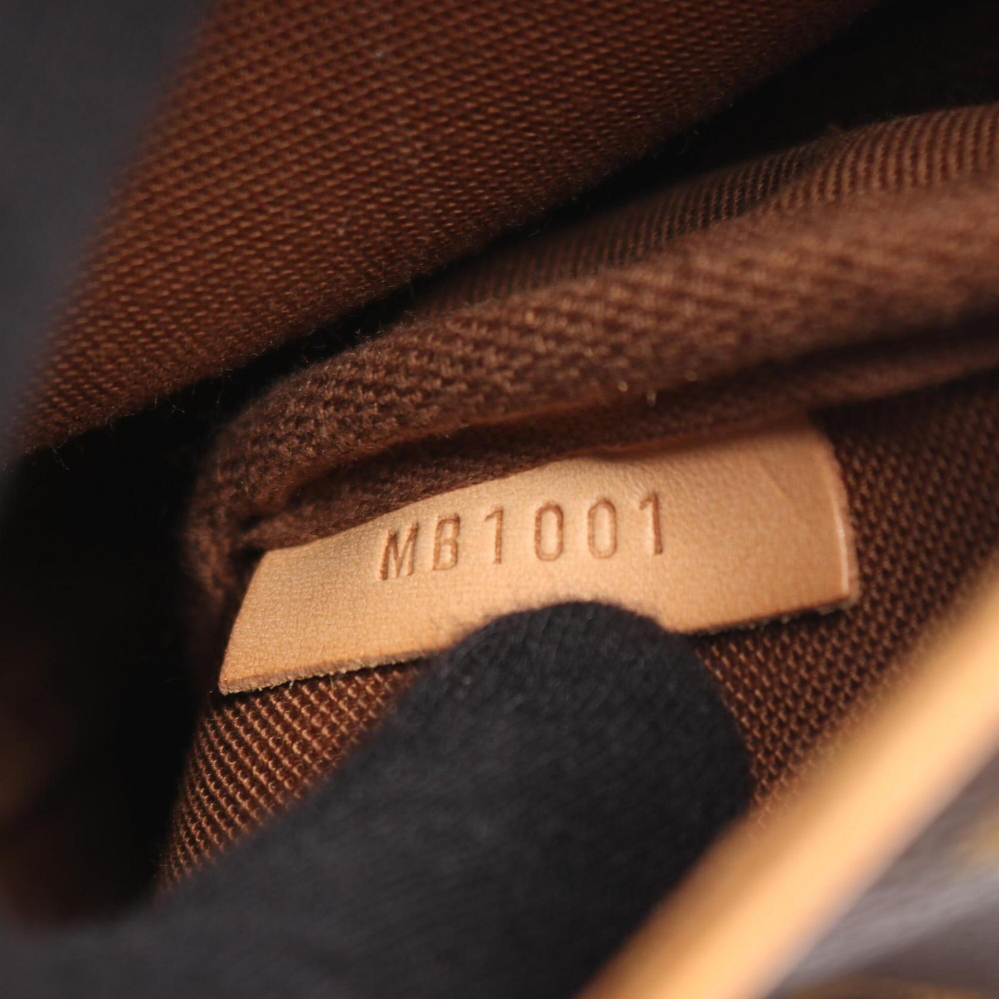 Louis Vuitton Brown Monogram Coated Canvas Leather Shoulder Bag (Pre-Owned)