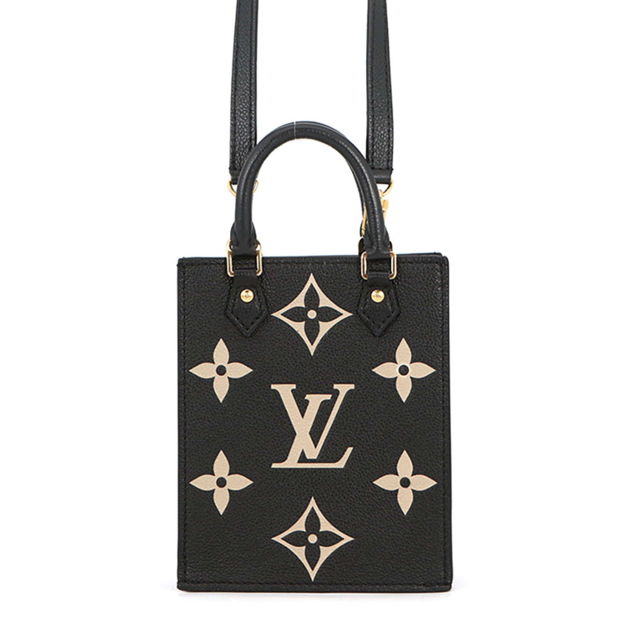 Louis Vuitton Bicolor Black Monogram Noir Monogram Empreinte Handbag (Pre-Owned)