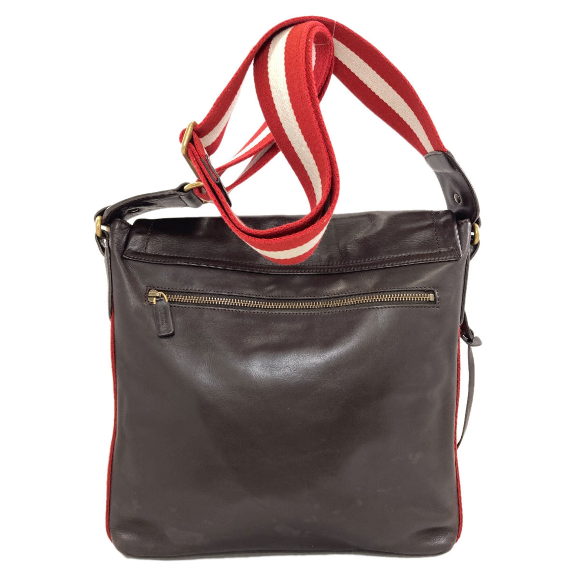 Bally Brown Leather Shoulder Bag (Pre-Owned)