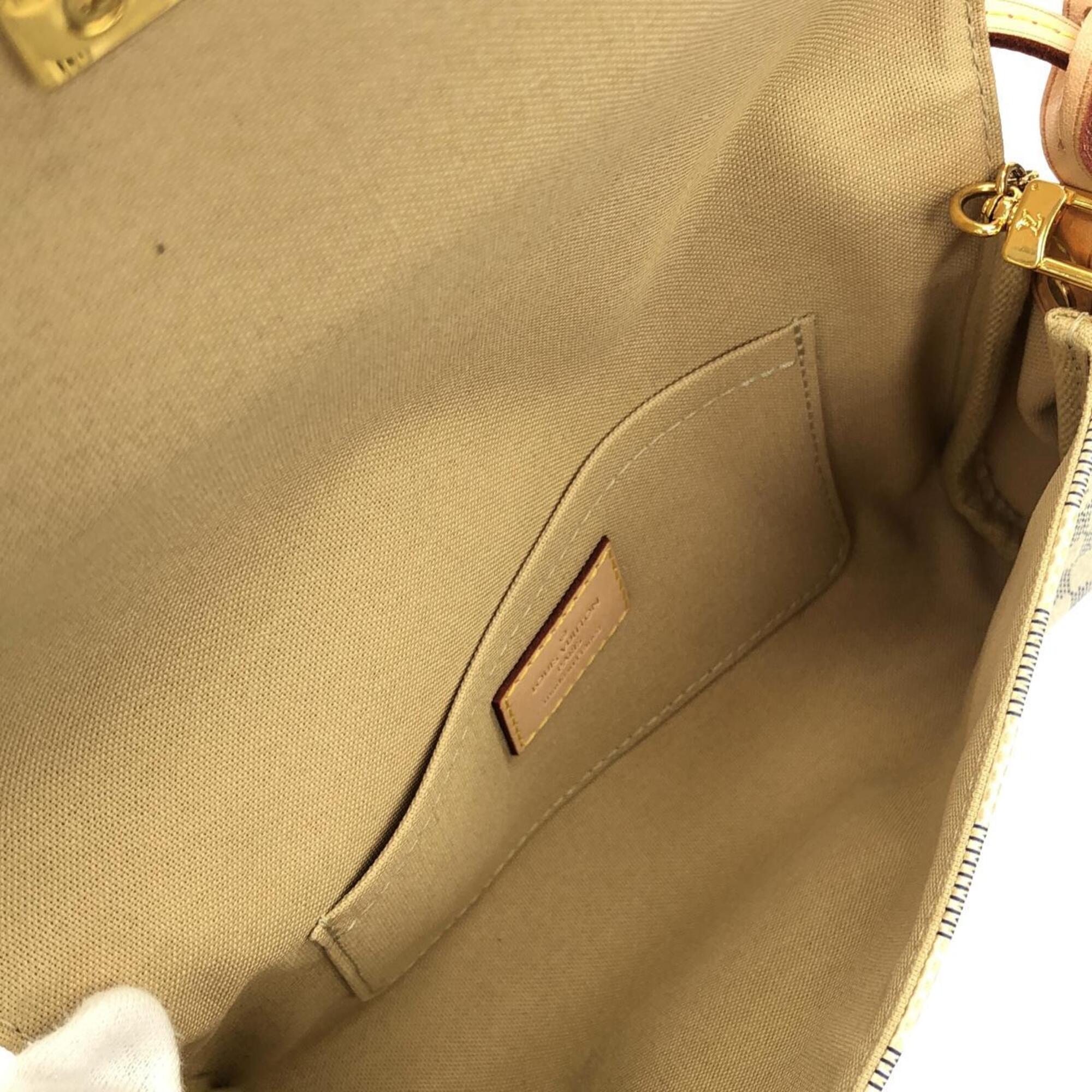 Louis Vuitton Azur Coated Canvas Shoulder Bag (Pre-Owned)