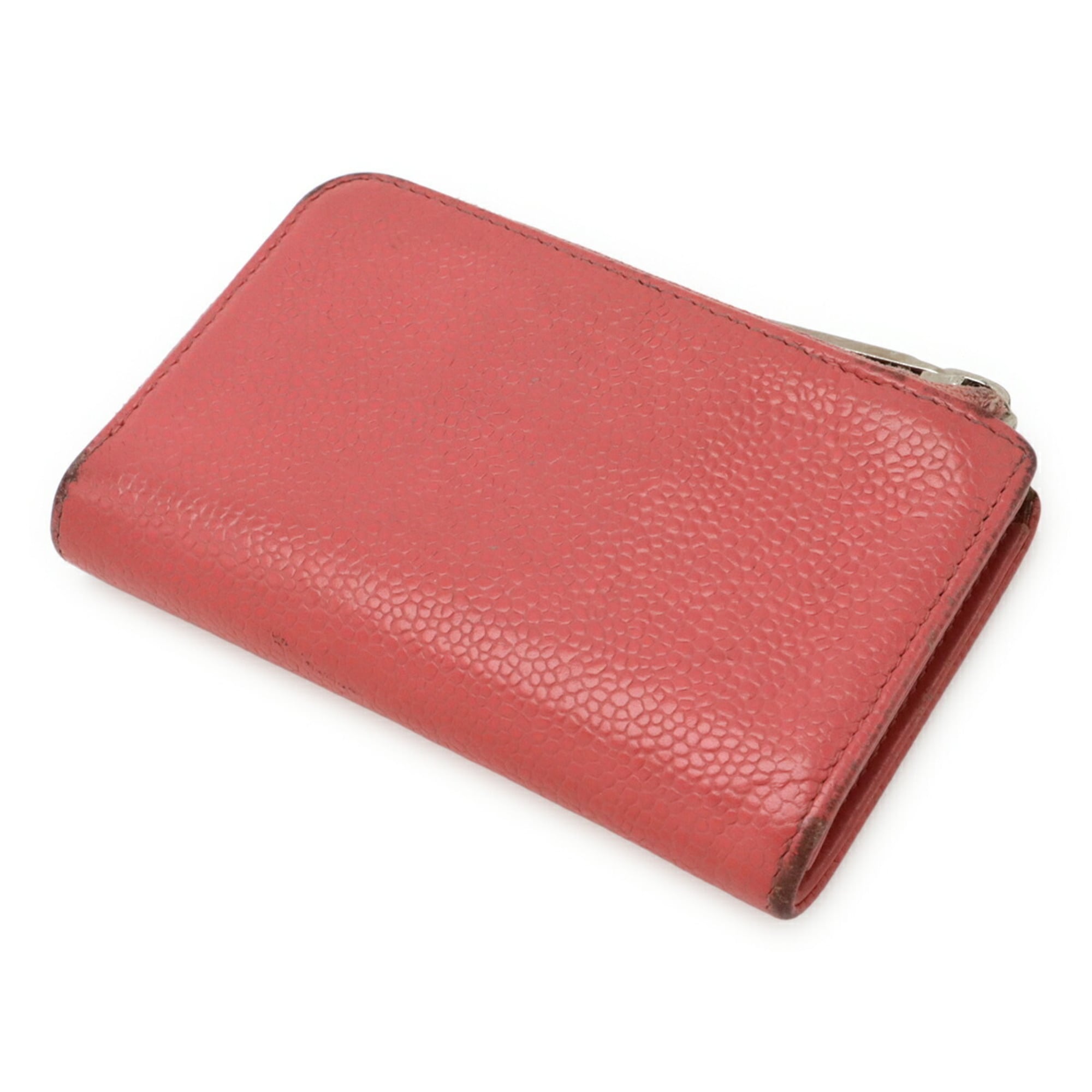 Chanel Pink Grained Calfskin Coin Purse/Coin Case (Pre-Owned)