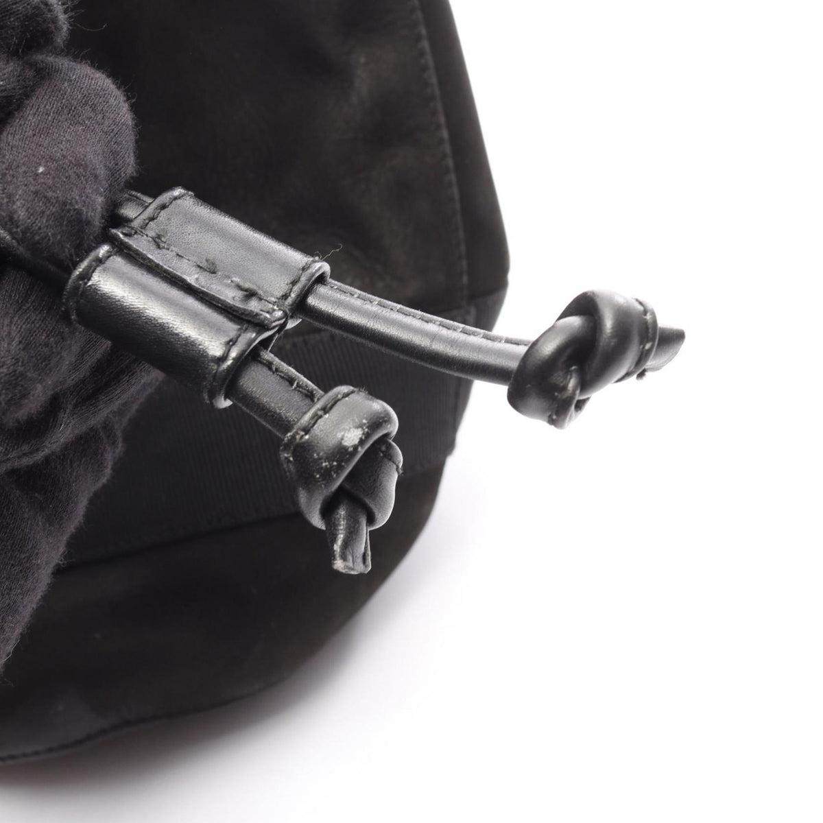 Salvatore Ferragamo Vara Black Suede Shoulder Bag (Pre-Owned)