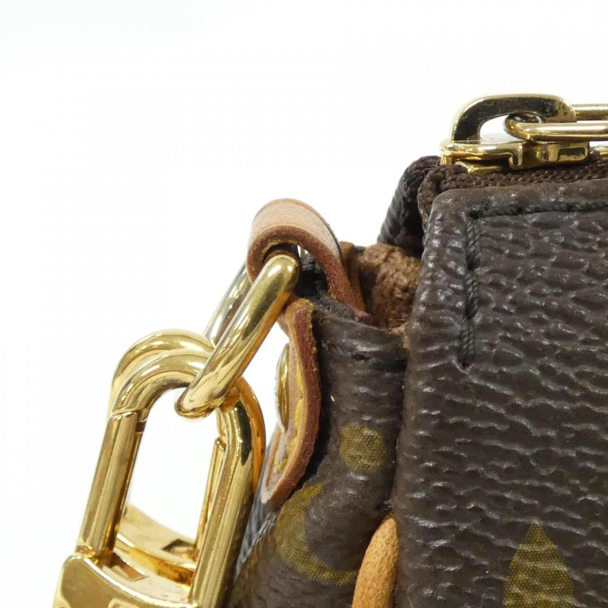 Louis Vuitton Marron Coated Canvas Shoulder Bag (Pre-Owned)