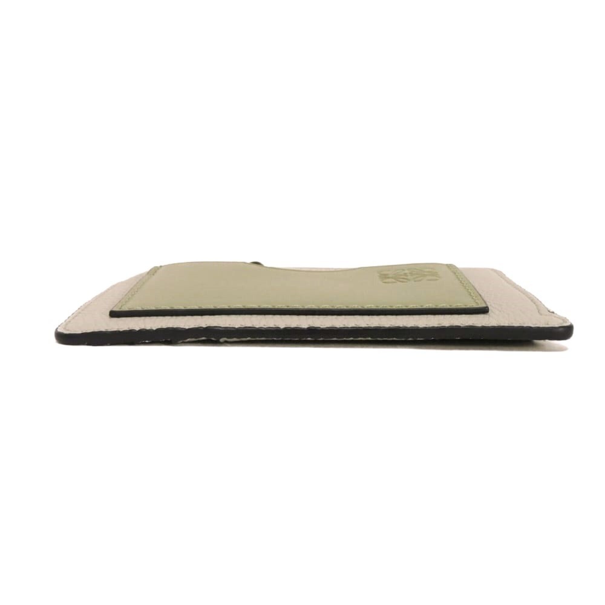 Loewe Gray Leather Coin Purse/Coin Case (Pre-Owned)