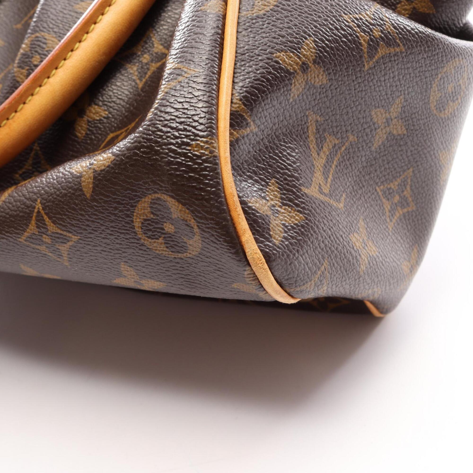 Louis Vuitton Brown Coated Canvas Leather Handbag (Pre-Owned)