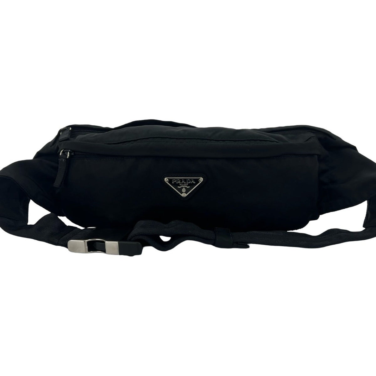 Prada Black Nylon Pouch Shoulder Bag Sling Bag (Pre-Owned)