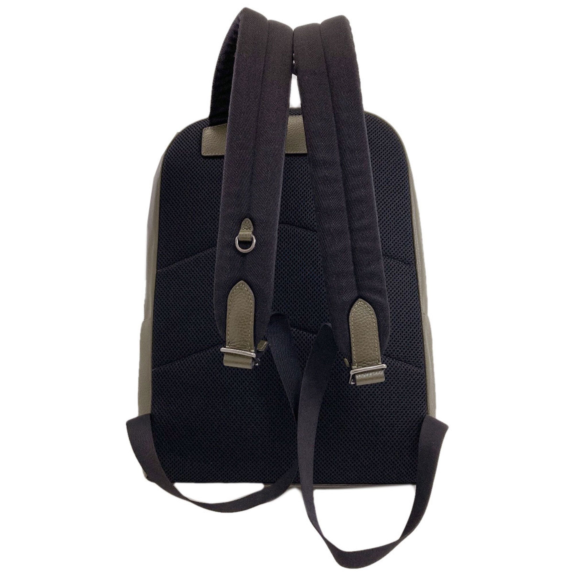 Coach Khaki Leather Backpack (Pre-Owned)